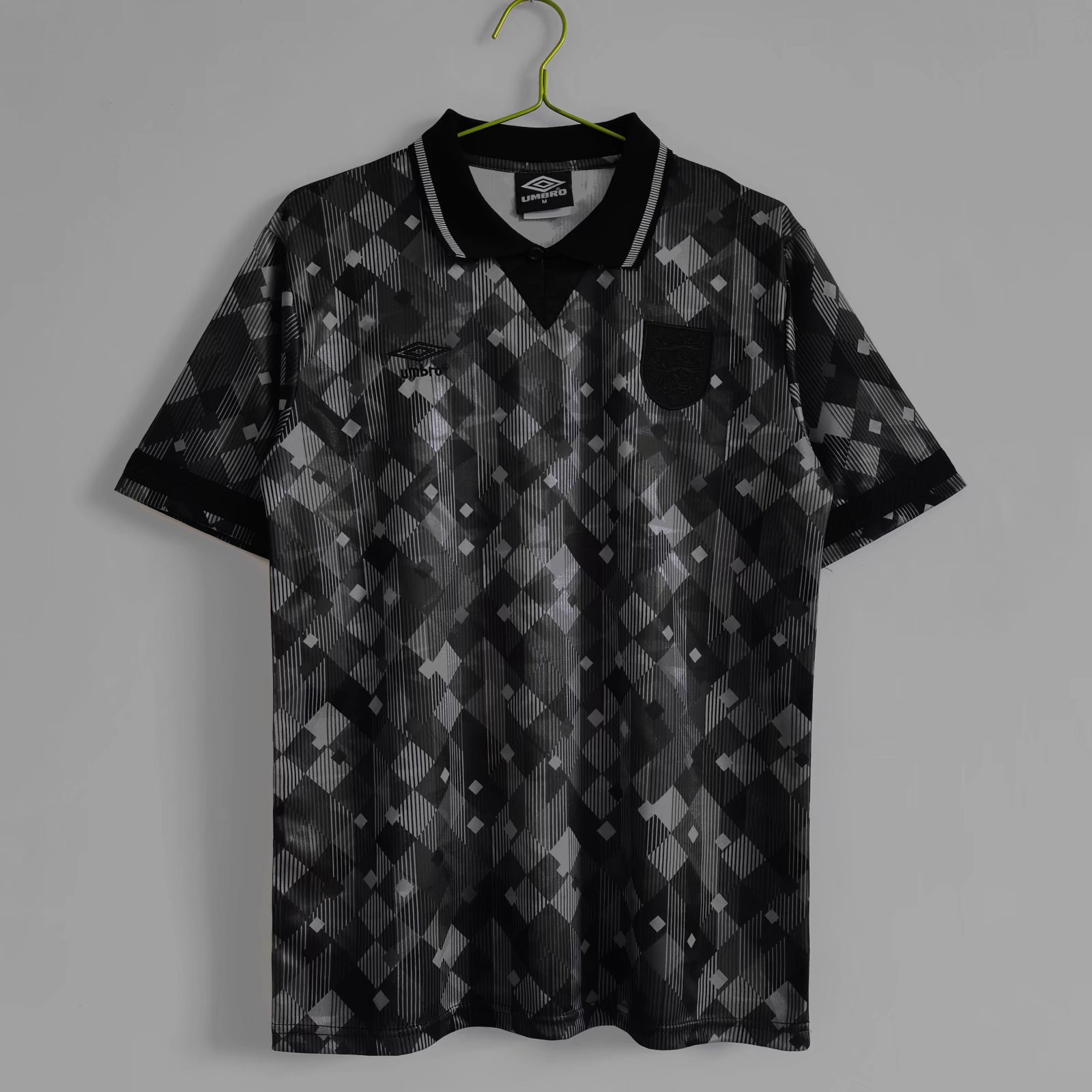 Retro England 1990 Black Jersey - Unitedfutballjersey