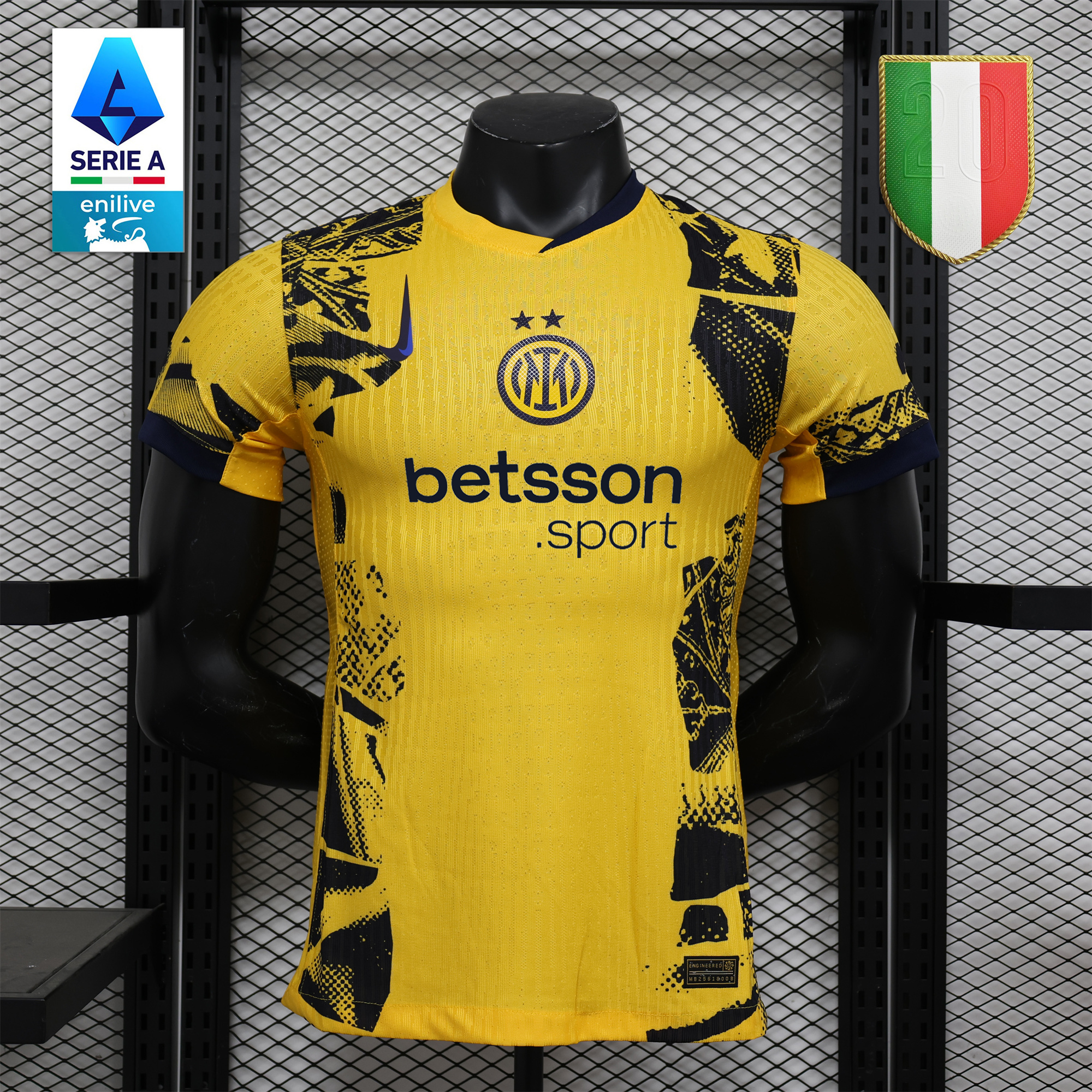 Inter Milan 24-25 Third Jersey With Chest Advertisement - Player Version - Unitedfutballjersey