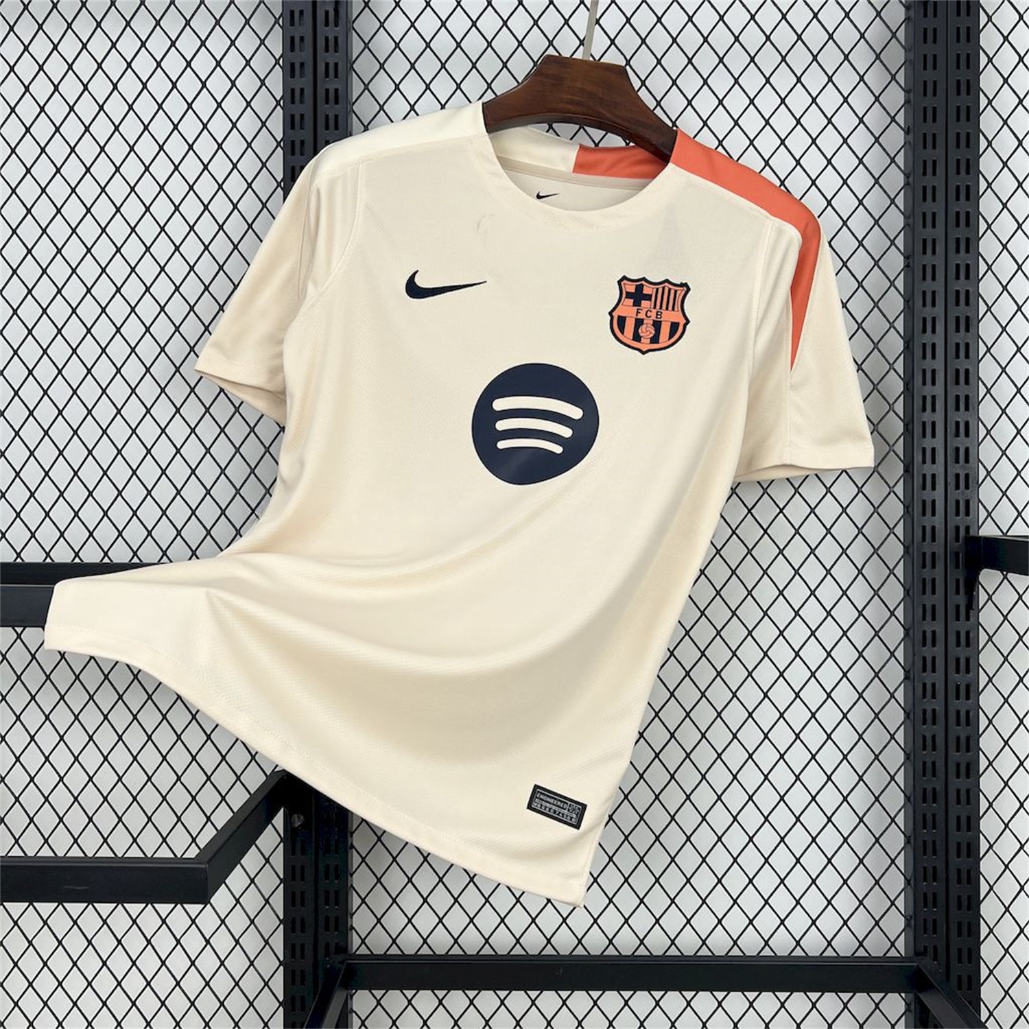 Barcelona 24-25 Off-white Pre-match Training Jersey - Fans Version - Unitedfutballjersey