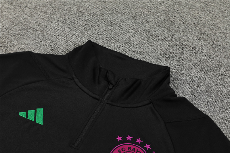 Bayern Munich 23-24 Kids Long Sleeve Training Set Black - Unitedfutballjersey