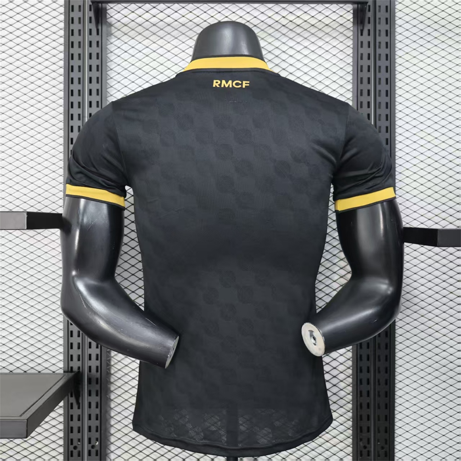 Real Madrid 25-26 Polka Dots Black And Gold Jersey - Player Version - Unitedfutballjersey