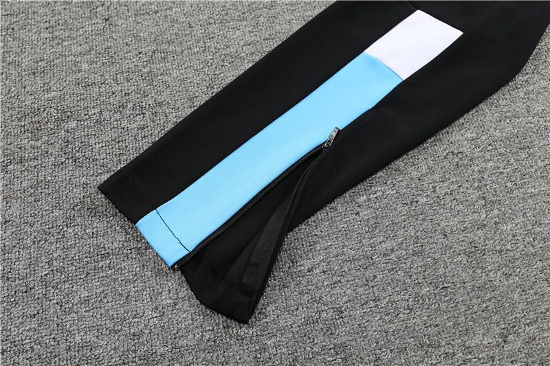 Marseille 23-24 Long Sleeve Training Set -Black and White - Unitedfutballjersey