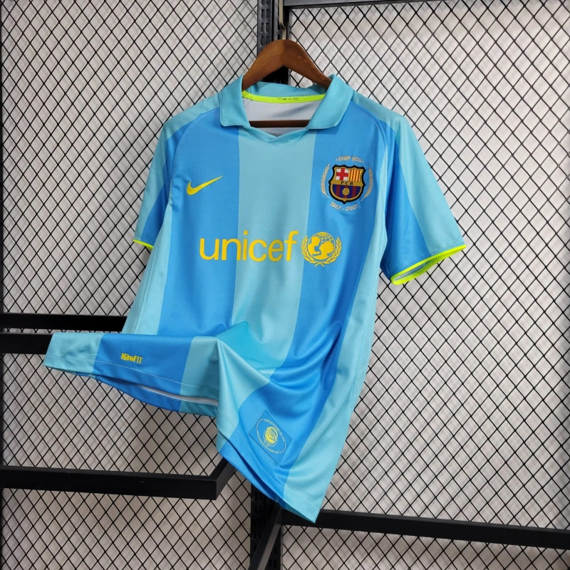 Retro Barcelona 07-08 Away Stadium Jersey - Unitedfutballjersey