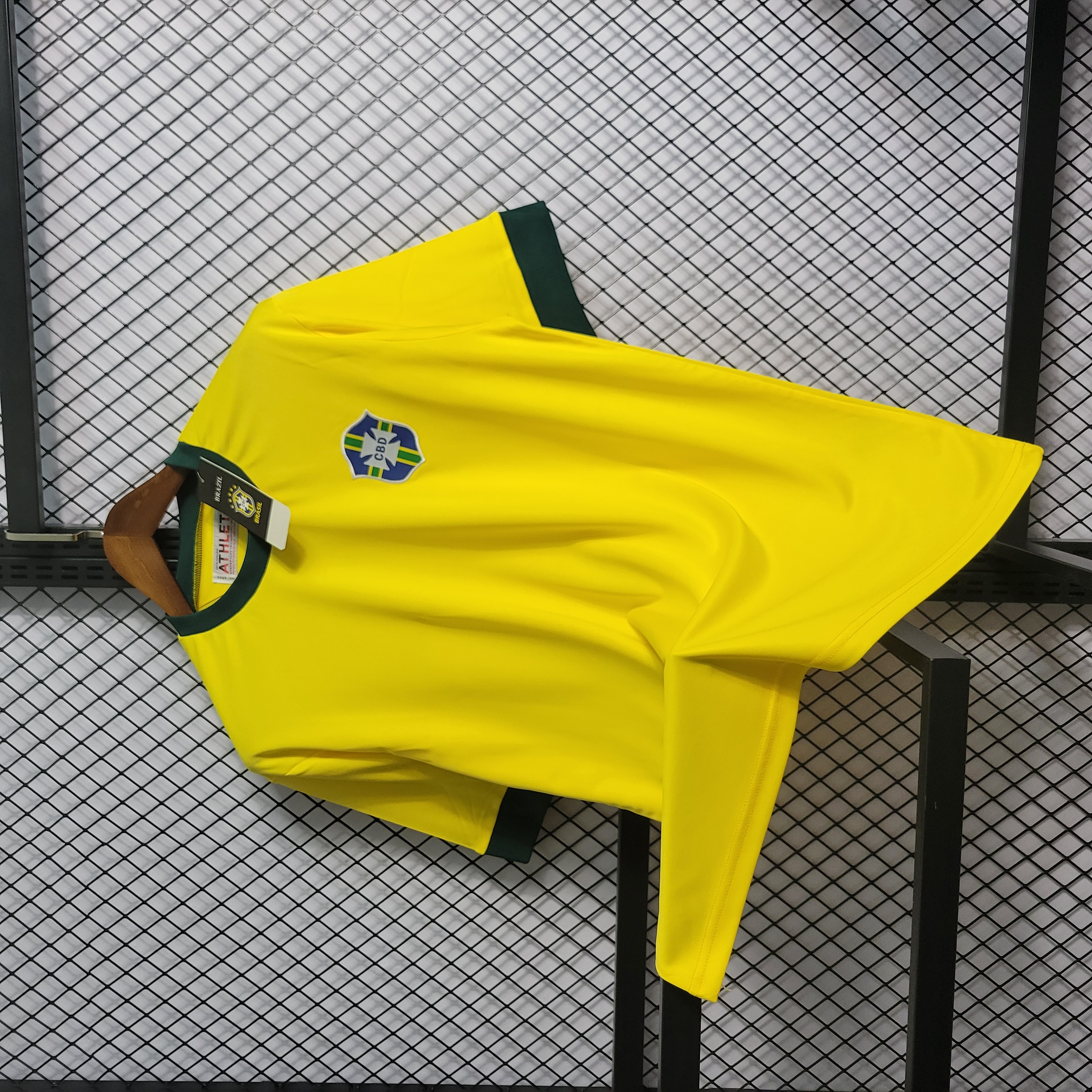 Retro Brazil 1970 Home Stadium Jersey - Unitedfutballjersey