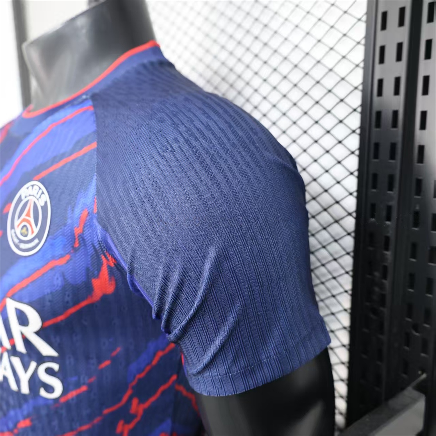 Paris Saint-Germain PSG X JD 25-26 Red Line Blue Special Edition Jersey - Player Version - Unitedfutballjersey