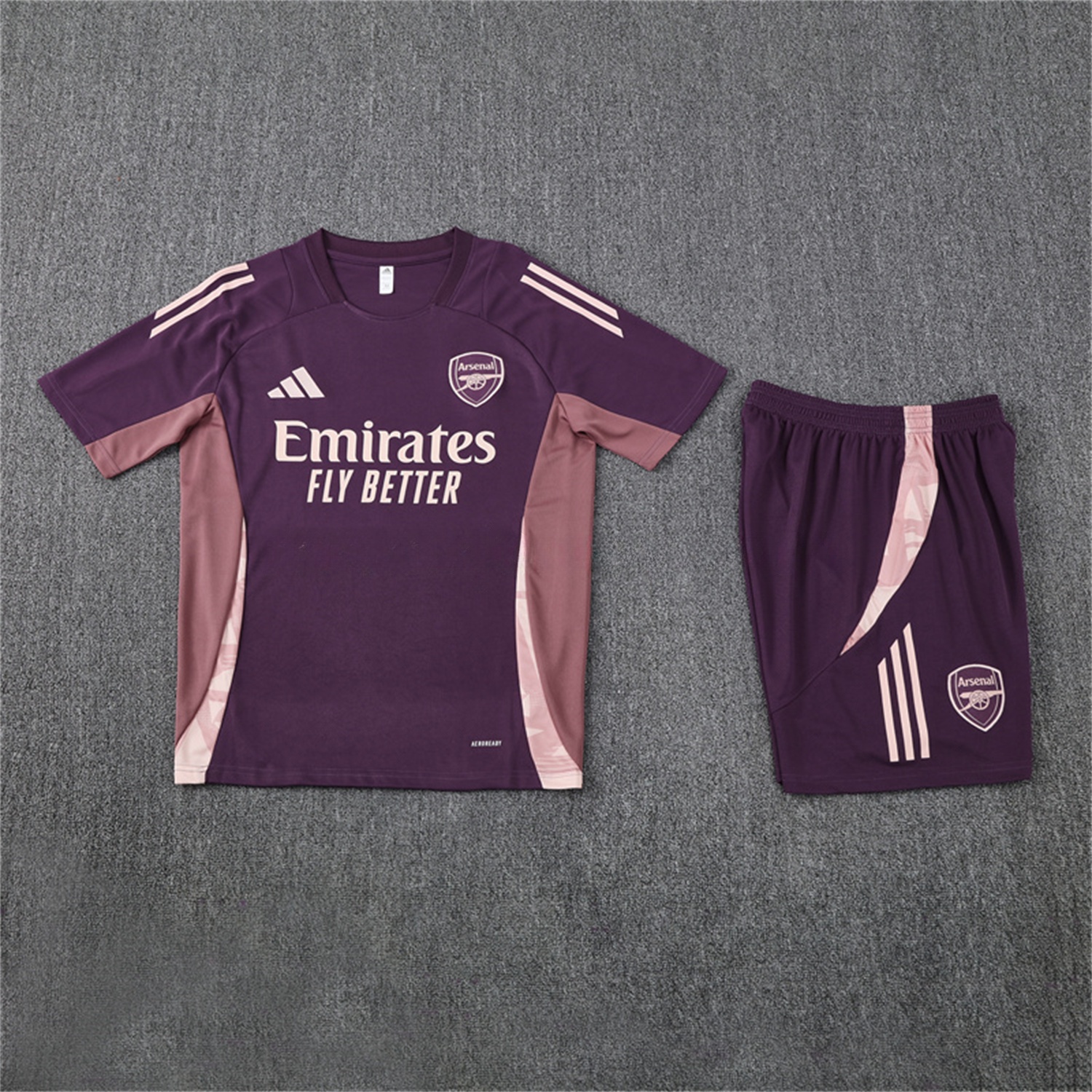 Arsenal 24-25 Short-Sleeve Training Set - Purple - Unitedfutballjersey