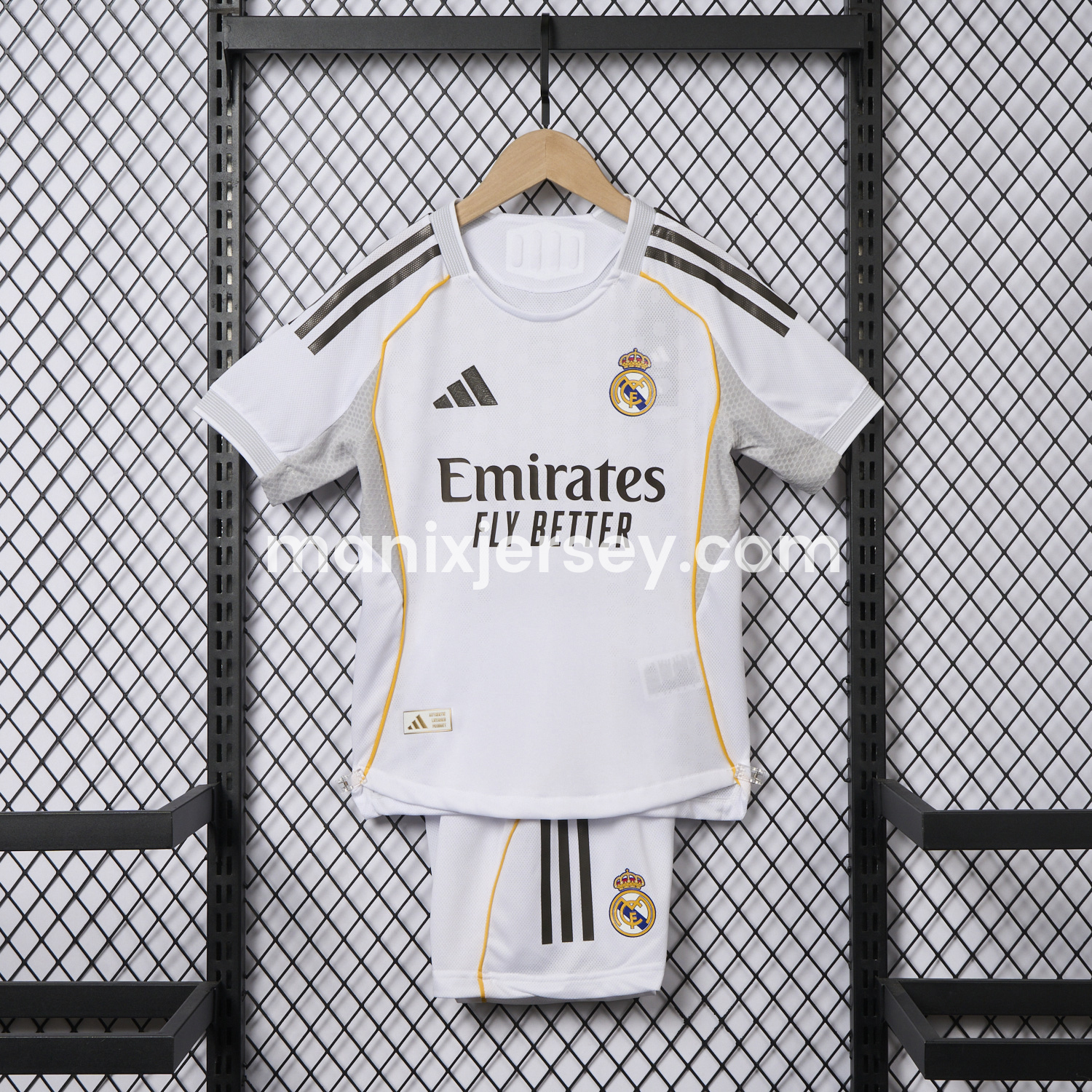 Real Madrid 25-26 Home Kids Kit - Player Version - Unitedfutballjersey