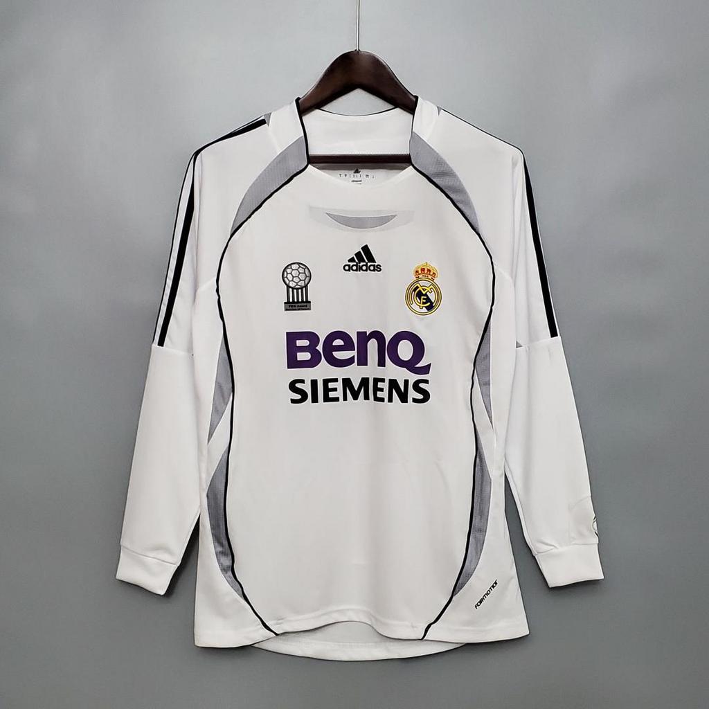Real Madrid Retro 06-07 Home Long Sleeve Jersey - Unitedfutballjersey