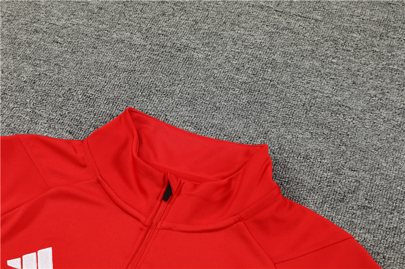 Manchester United 23-24 Long Sleeve Training Set -Red - Unitedfutballjersey