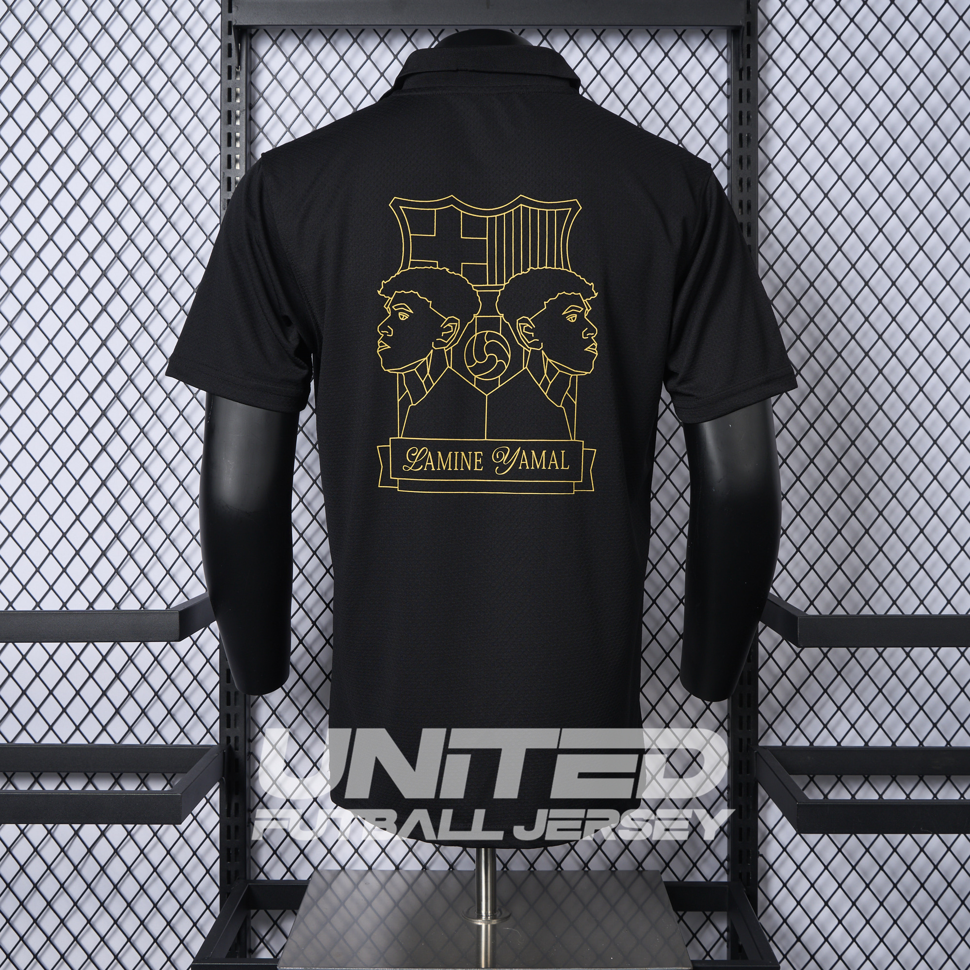 B.A.R.S.A 24-25 Yamal Anniversary Black Jersey - Player Version - Unitedfutballjersey