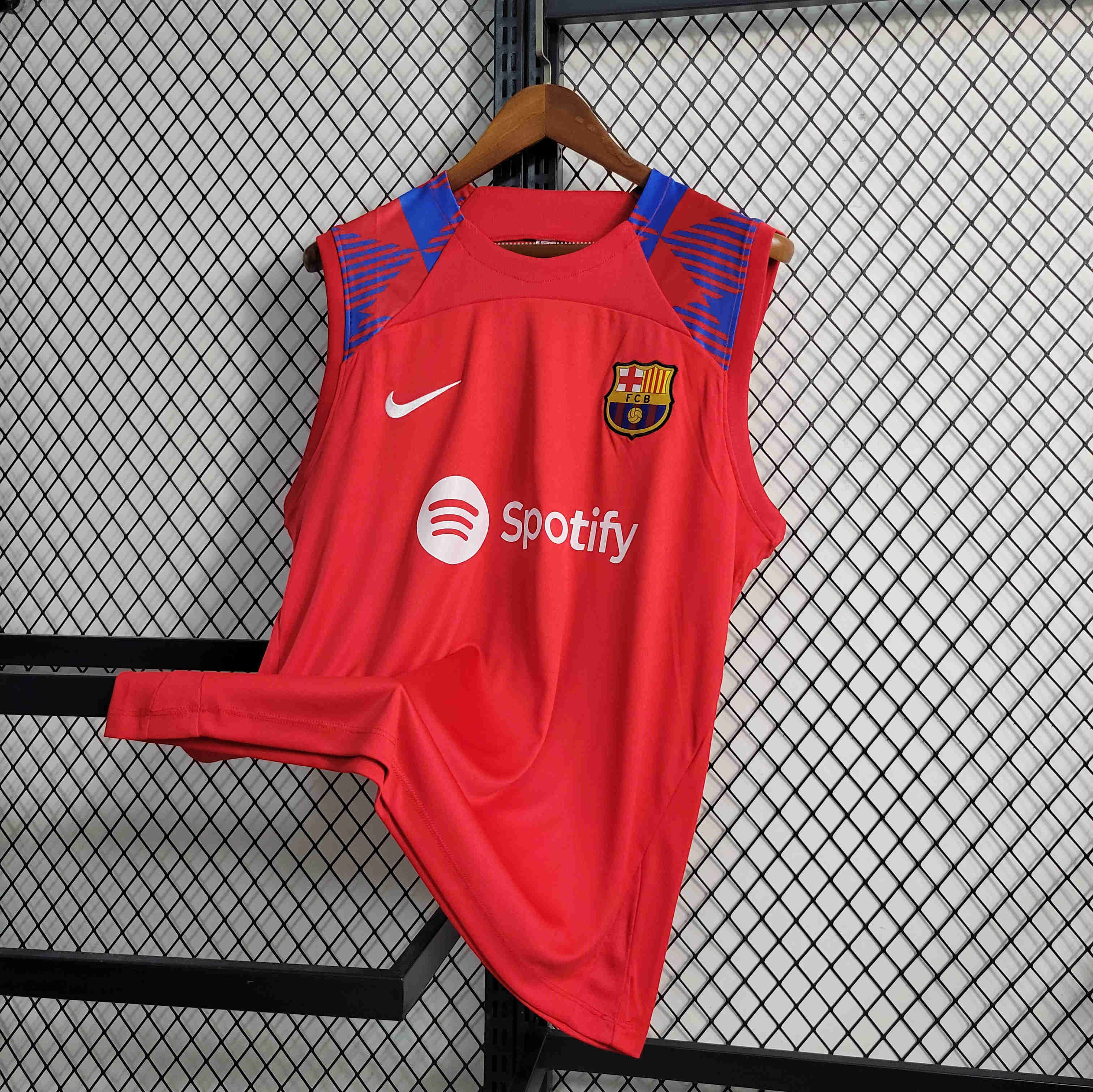 B.A.R.S.A 23/24 Red Training Vest - Unitedfutballjersey