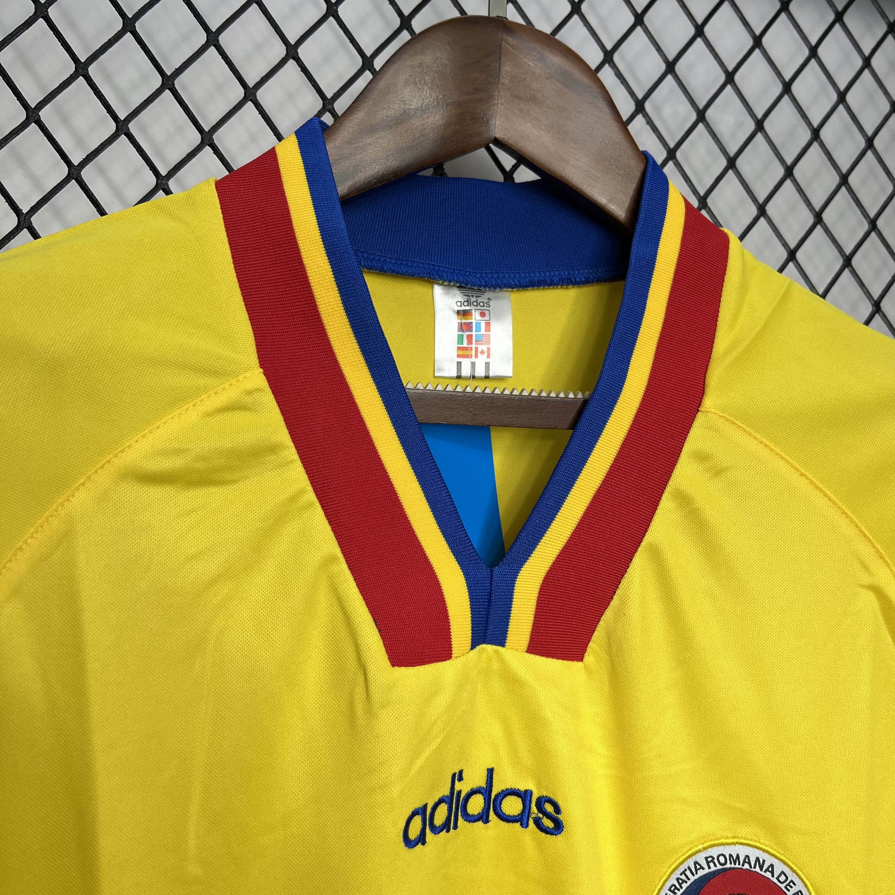 Retro Romania 1994 Home Stadium Jersey - Unitedfutballjersey