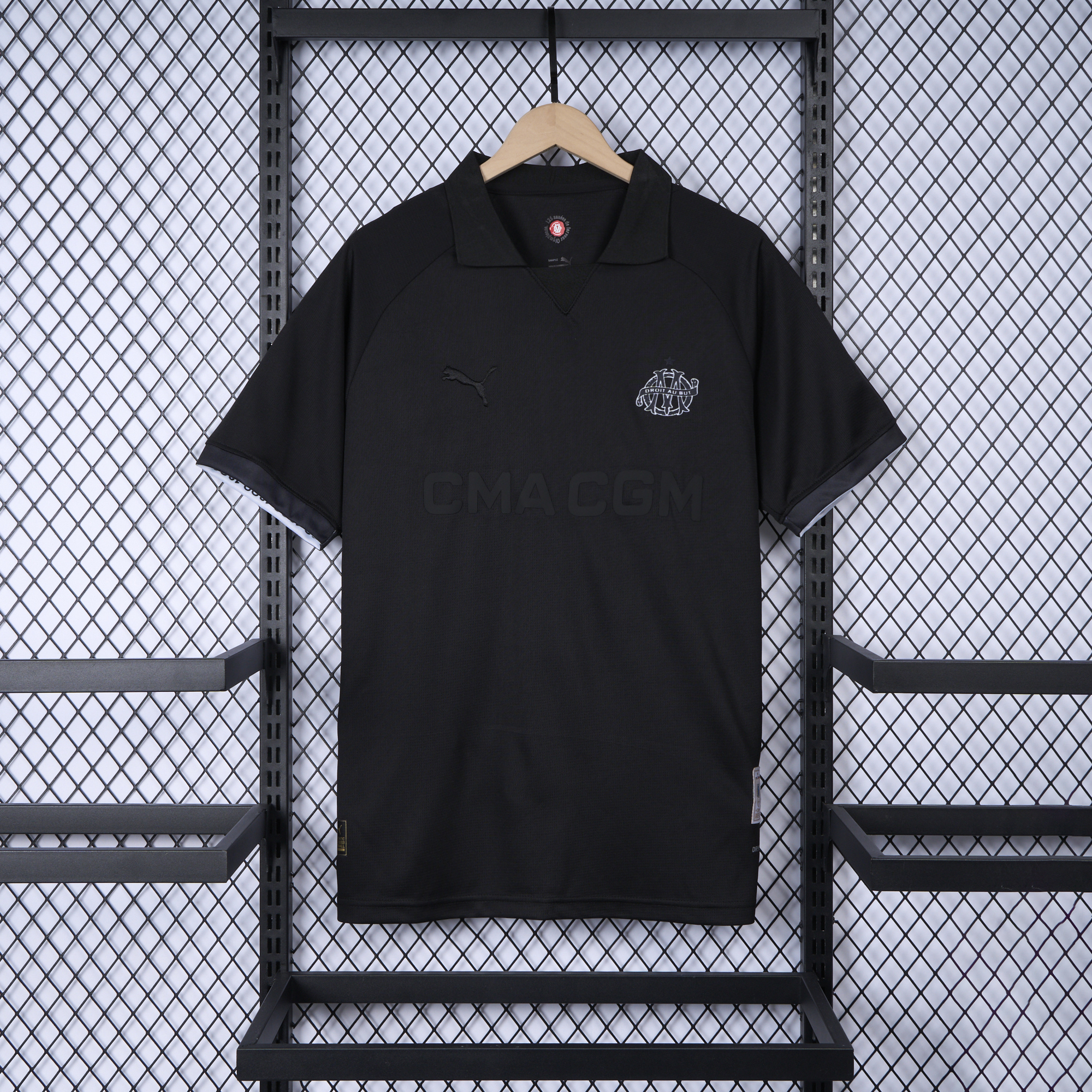 Marseille 24-25 125th Anniversary Black Jersey - Fans Version - Unitedfutballjersey