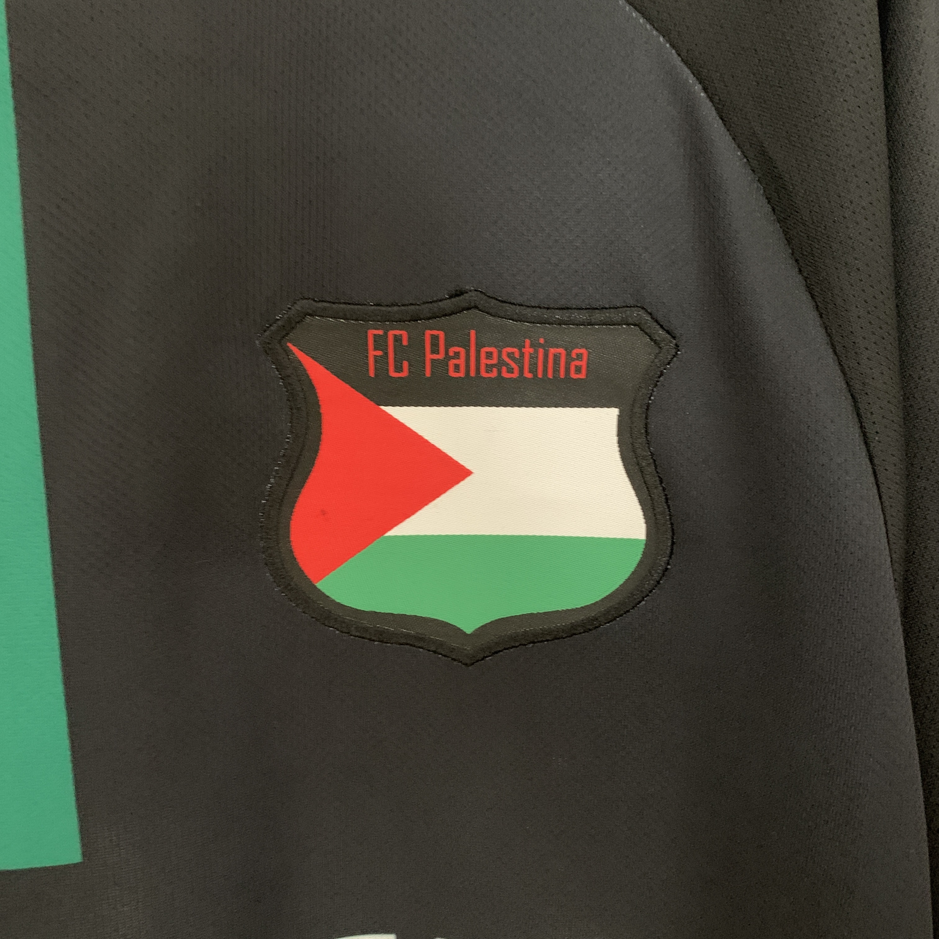 FC Palestina 23-24 Black Centre Striped Jersey - Fans Version - Unitedfutballjersey