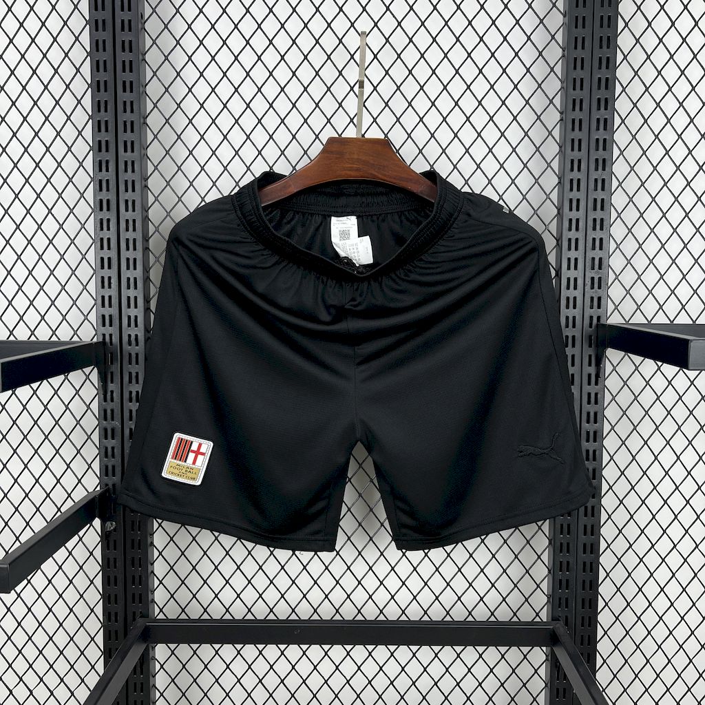 AC Milan 24-25 125th Anniversary Black GK Shorts - Fans Version - Unitedfutballjersey