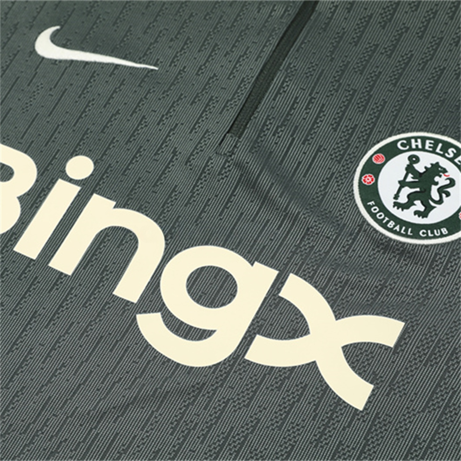 C.H.E.L.S.E.A 25-26 Long Sleeves Training Set - Army Green Top & Army Green Shorts - Unitedfutballjersey