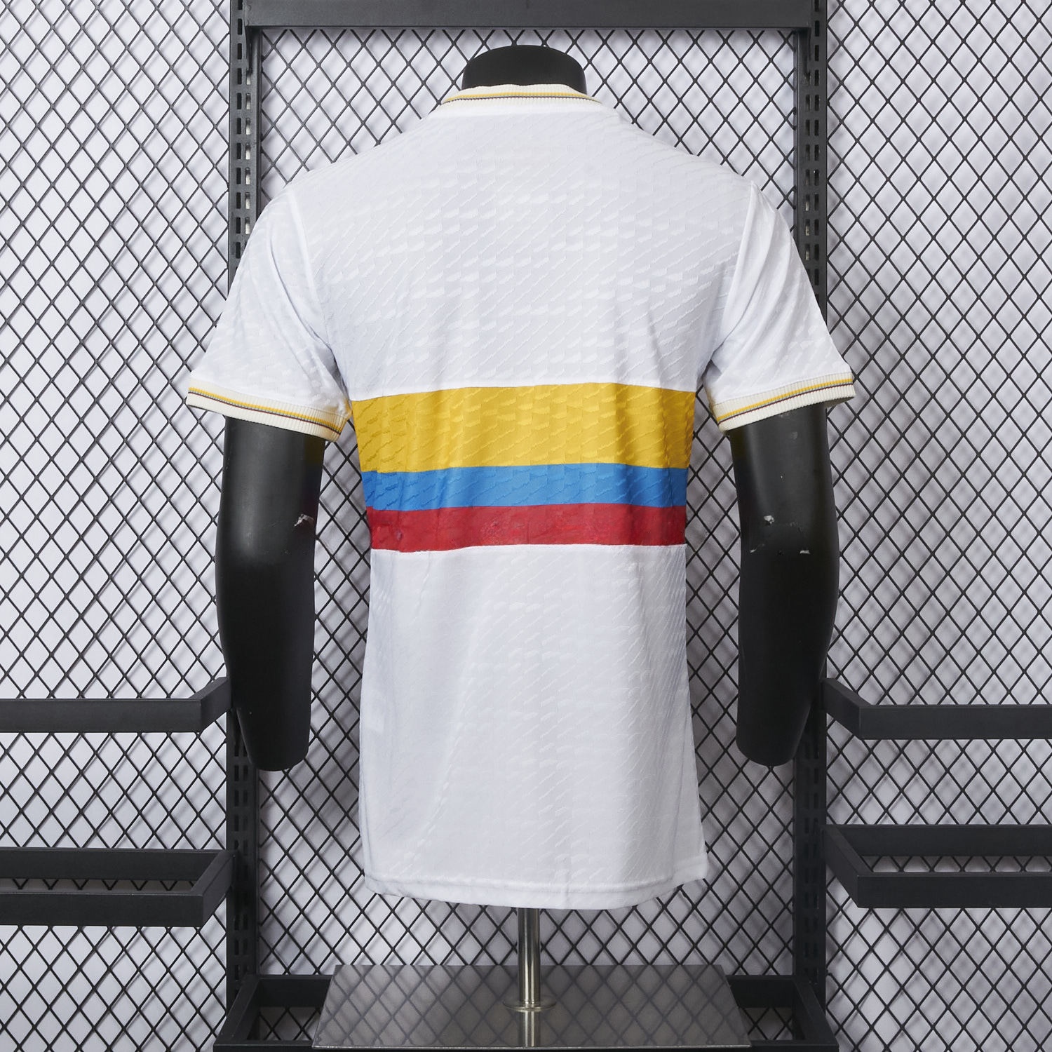 Colombia 2024 100th Anniversary Jersey with Jacquard Fabric - Player Version - Unitedfutballjersey