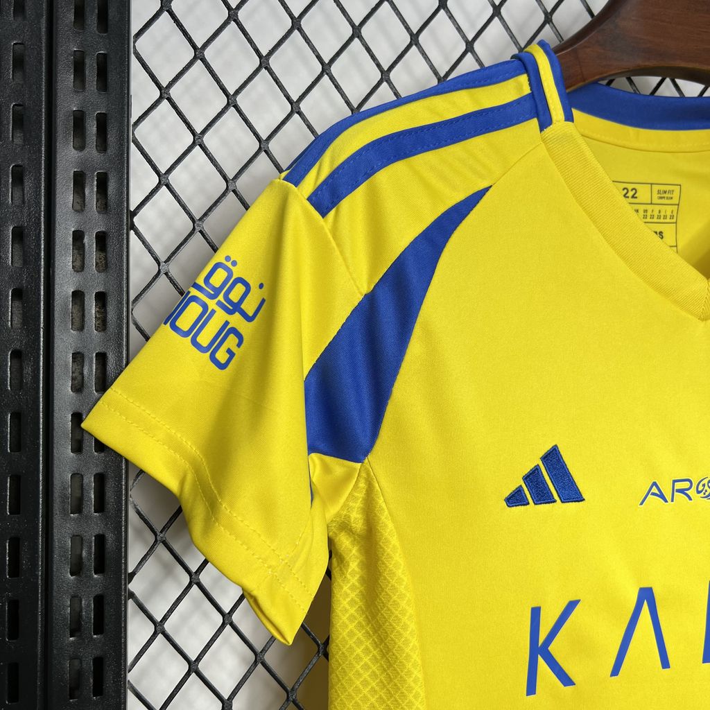 Al Nassr Riyadh Victory 24-25 Home Stadium Kids Kit - Unitedfutballjersey