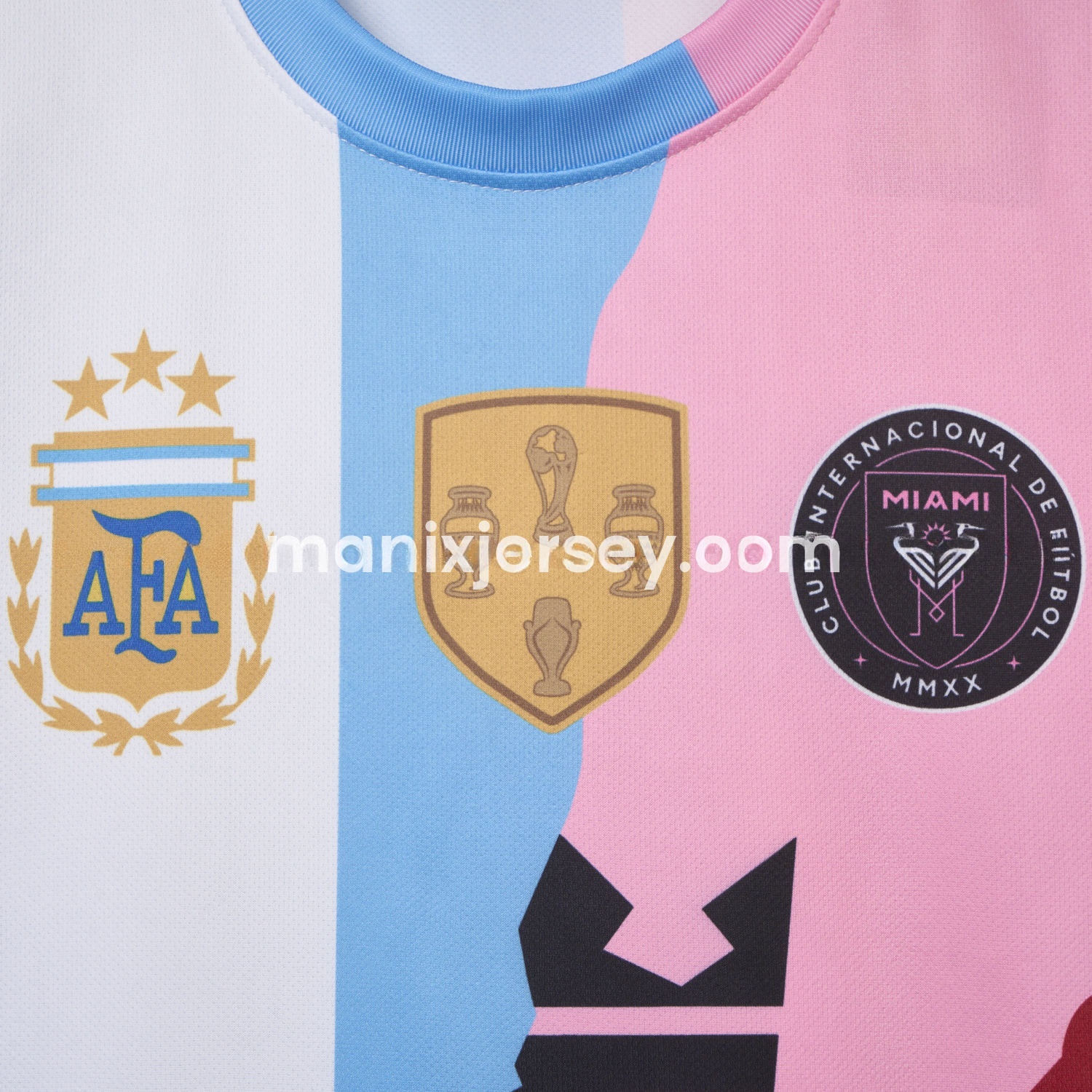 Messi Career Commemorative Jersey - Fans Version - Argentina INT M.A.M Barcelona - with 10 Special Font - Unitedfutballjersey
