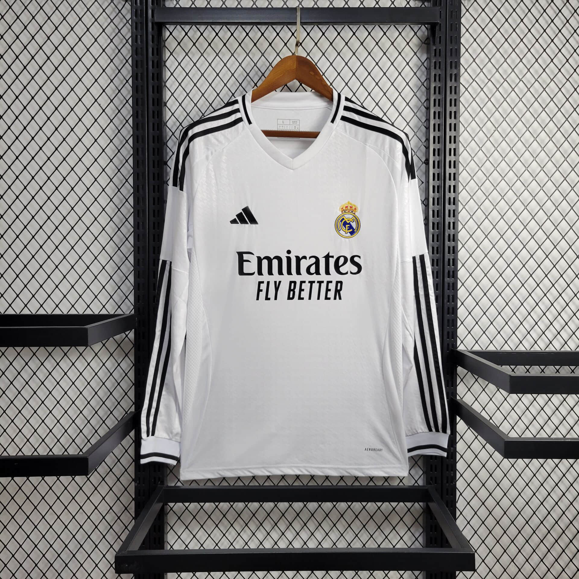 Real Madrid 24-25 Home Long Sleeve Jersey - Fans Version - Unitedfutballjersey