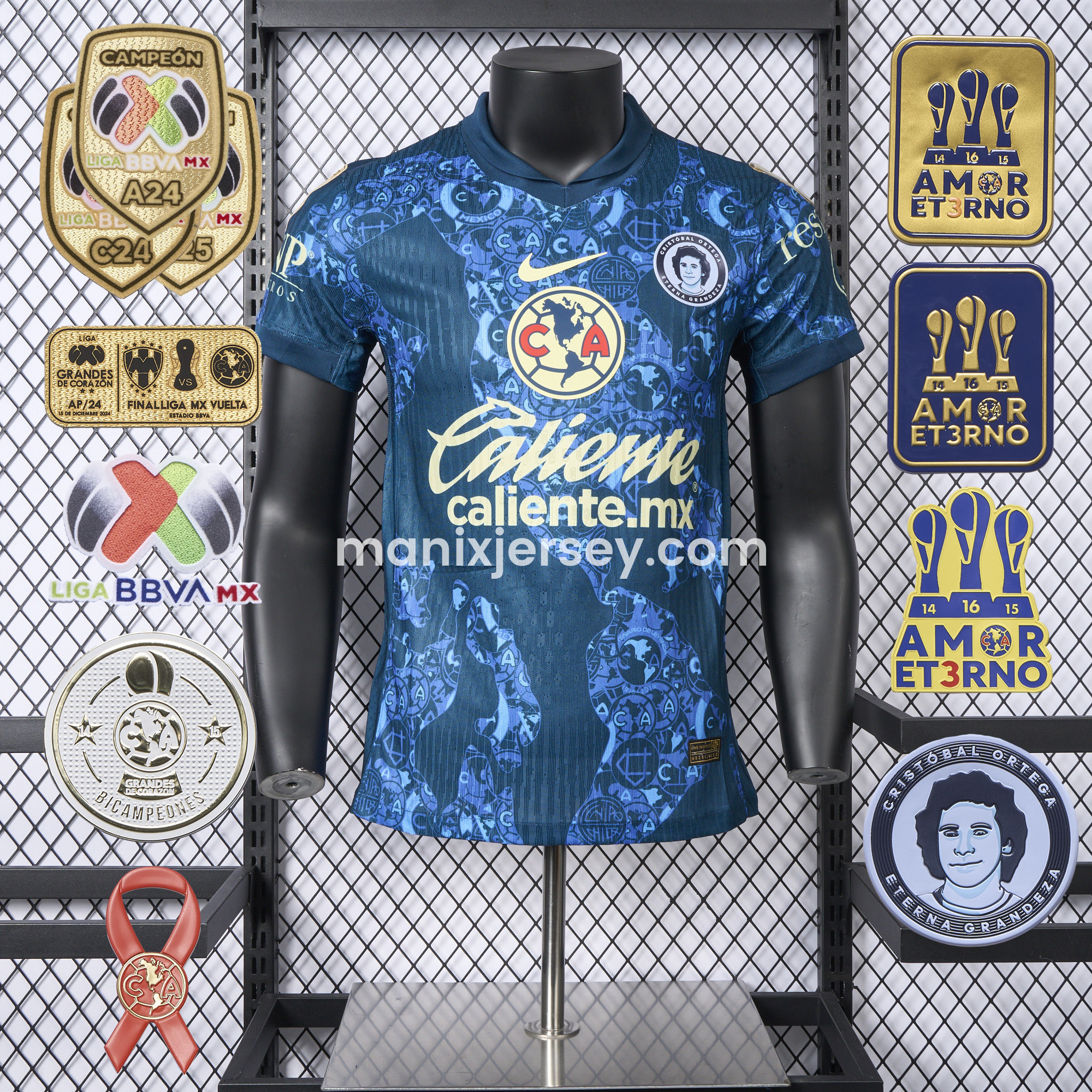【New Patches】Club América 24-25 Away Jersey - Player Version - Unitedfutballjersey