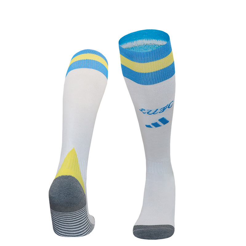 Leeds United 24-25 Home Socks - White - Unitedfutballjersey