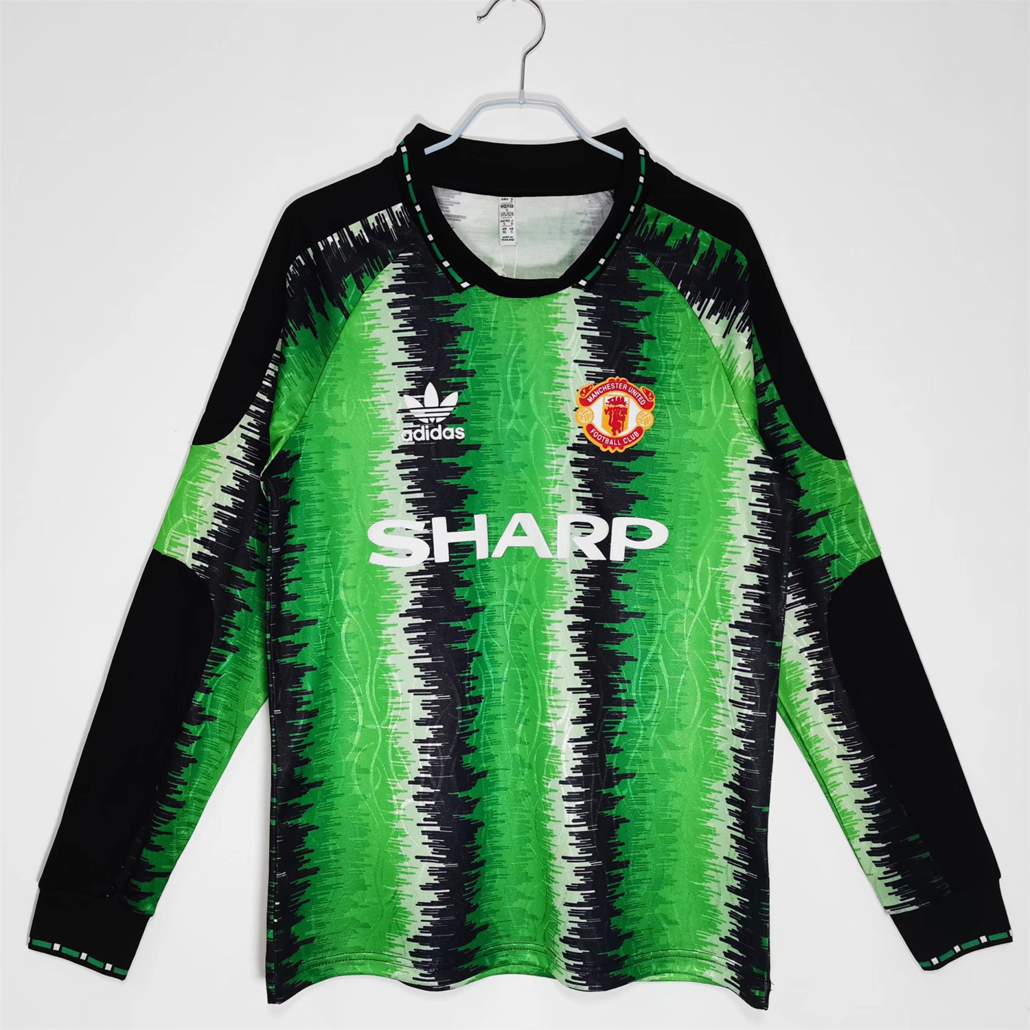 Manchester United Retro 1990/91 Goalkeeper Green Long Sleev Jersey - Unitedfutballjersey