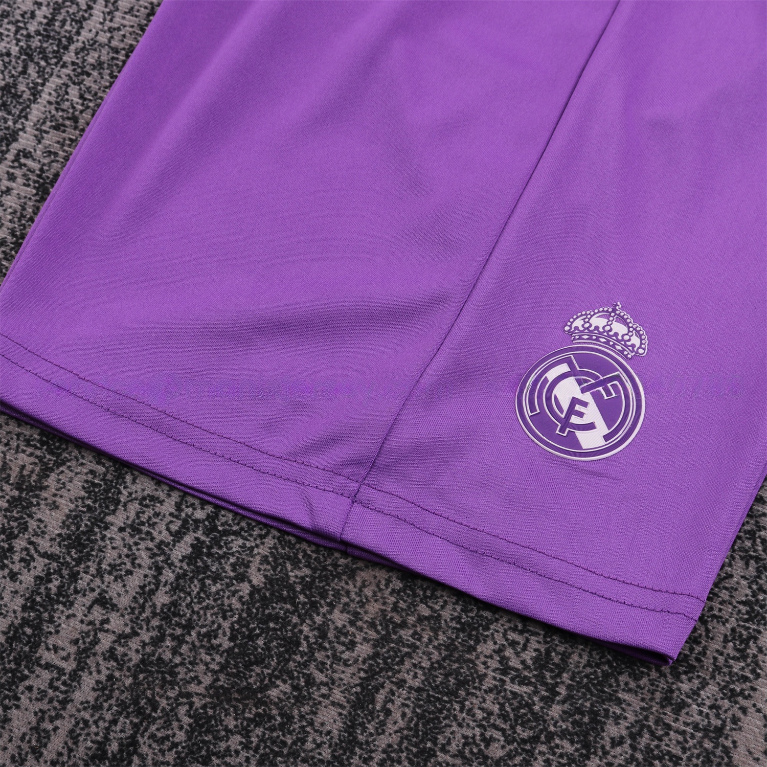 Retro Real Madrid 16-17 Away Purple Long Sleeves Kids Kit - Unitedfutballjersey