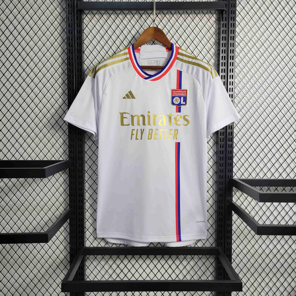 Lyon 23/24 Home Jersey - Fans Version - Unitedfutballjersey