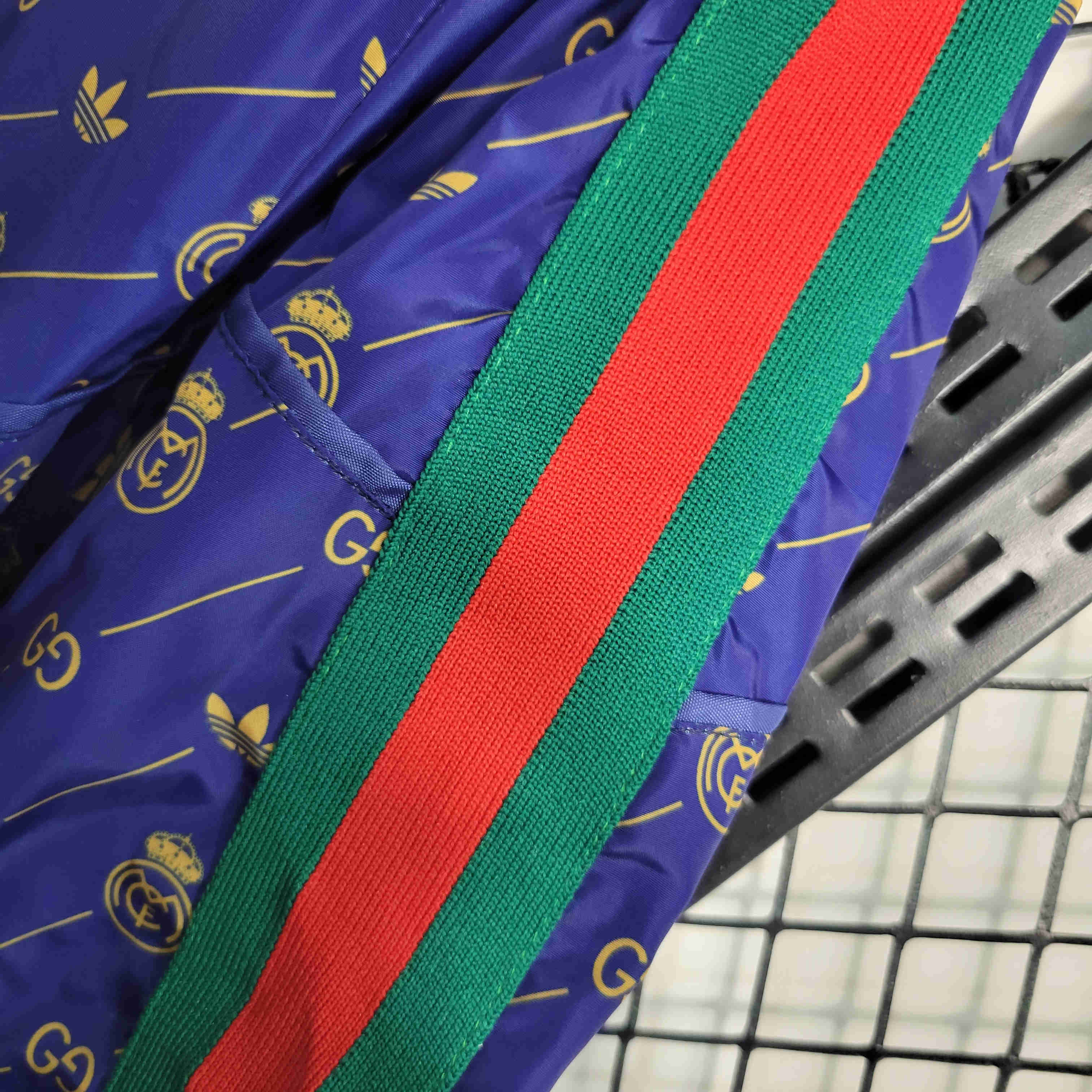 23-24 Real Madrid x GUCCI Navy Windbreaker - Unitedfutballjersey