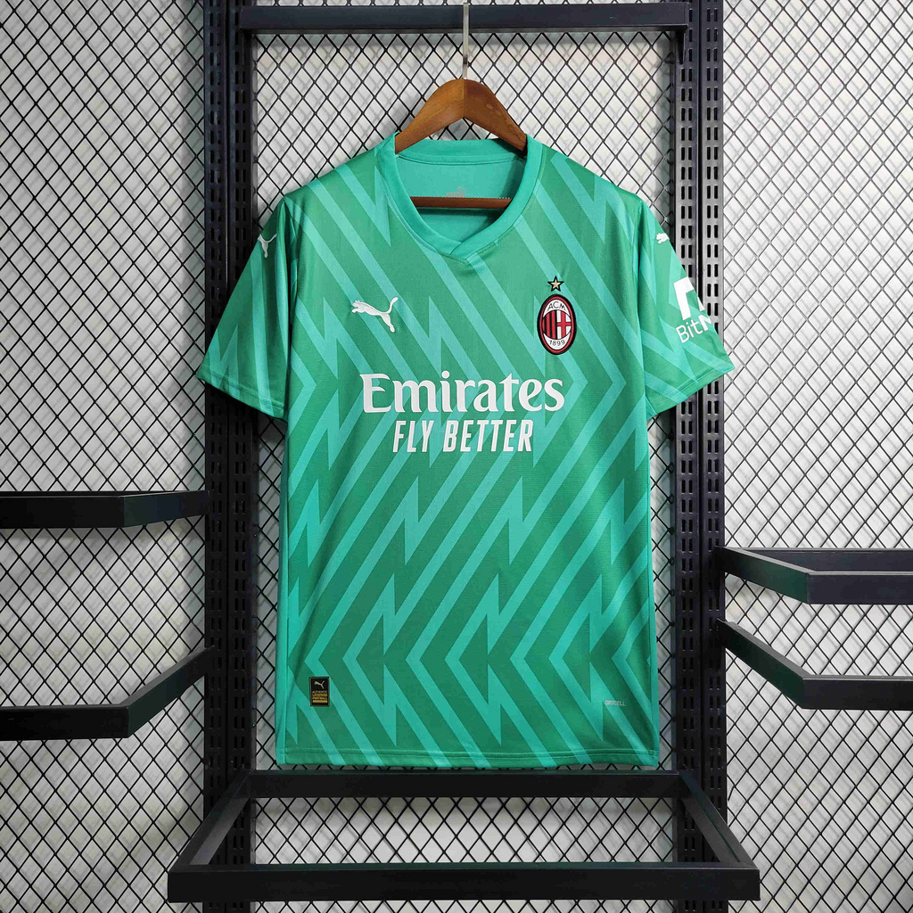 AC Milan 23-24 Green Goalkeeper Jersey - Fans Version - Unitedfutballjersey