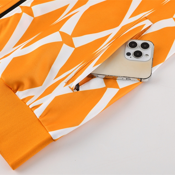 Cote d'Ivoire 23-24 Jacket Training Tracksuit - Orange & Black - Unitedfutballjersey