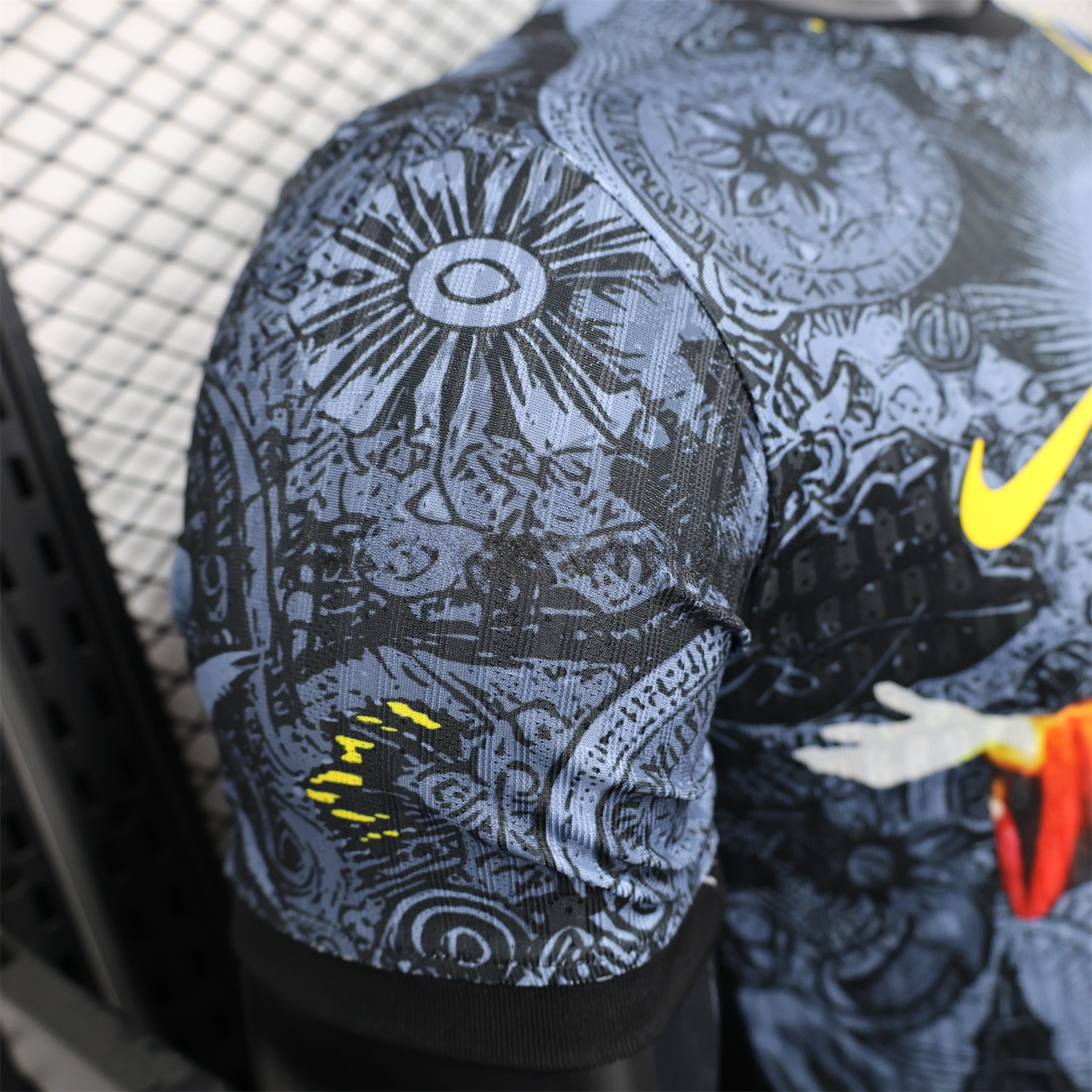 Brazil 25-26 Colorful Jesus Statue Special Black Jersey - Player Version - Unitedfutballjersey