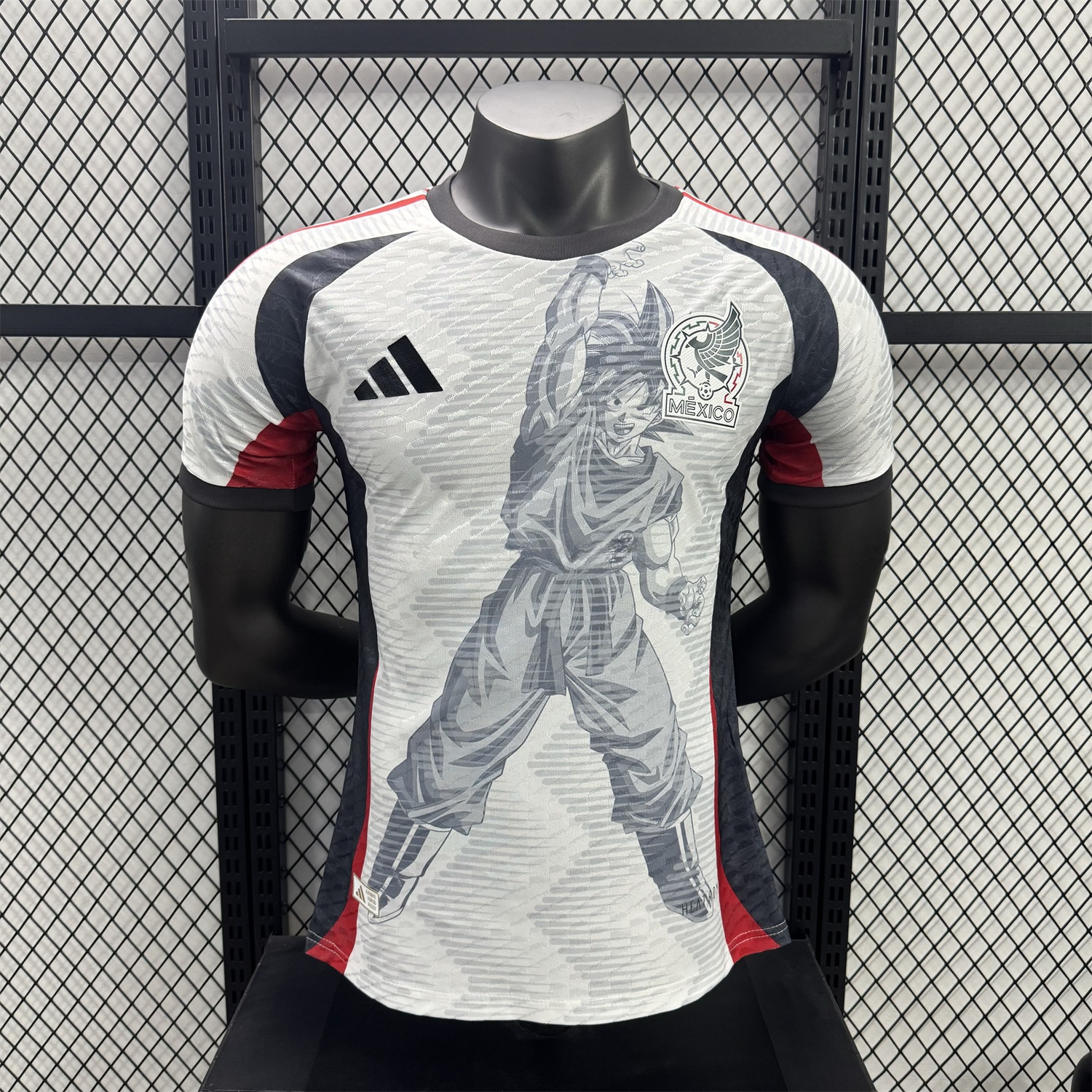 Mexico 25-26 Dragon Ball Goku Sketch White Special Jersey - Player Version - Unitedfutballjersey