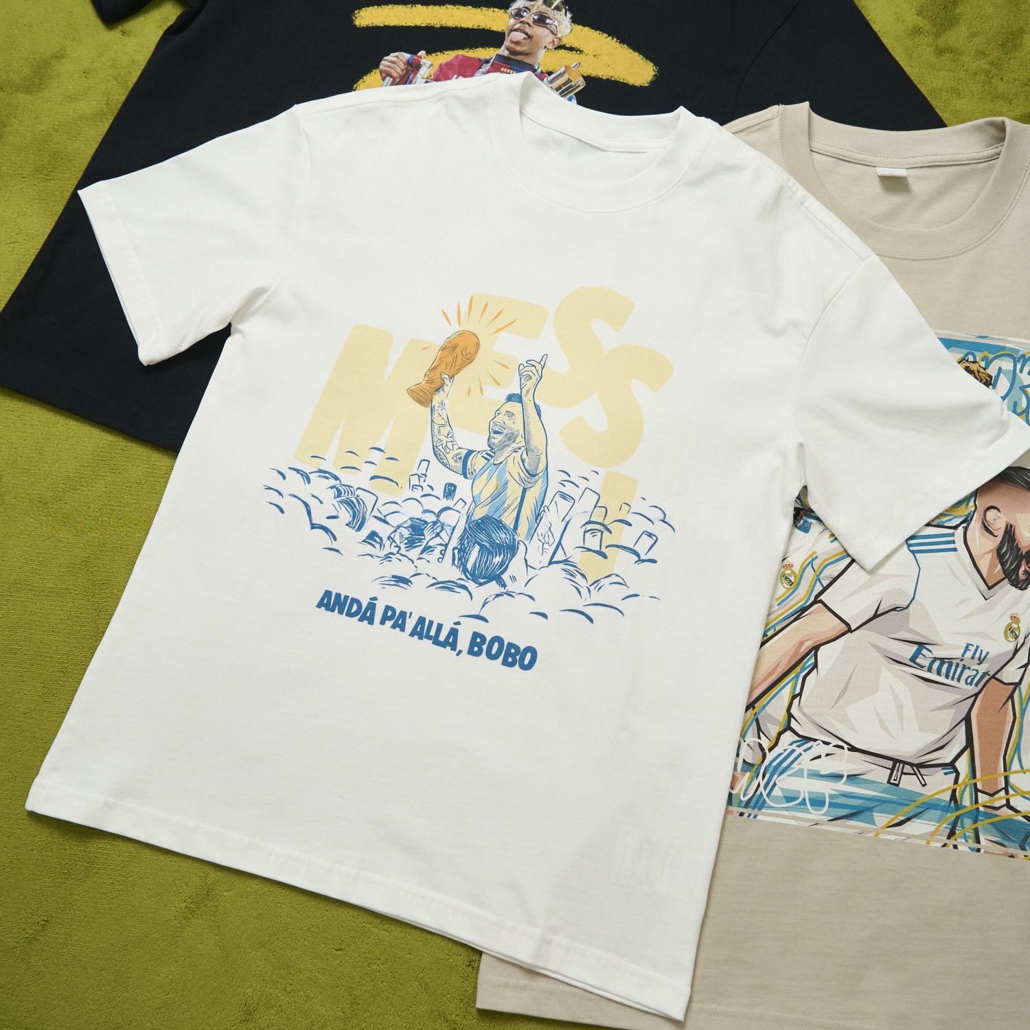 Argentina Messi World Cup Anda Pa Alla Bobo Unisex Pure Cotton T-shirt - Unitedfutballjersey