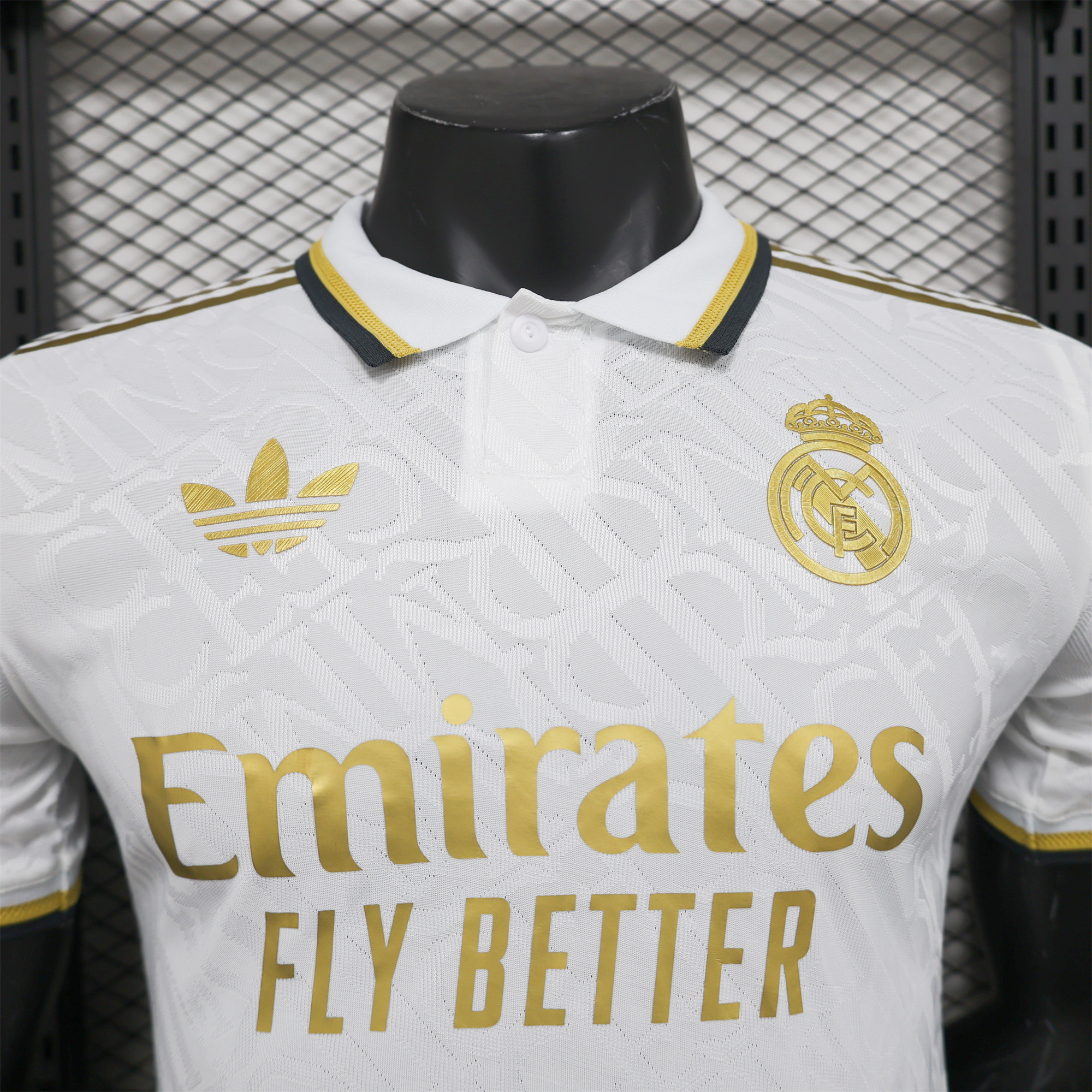 Real Madrid 24-25 White Gold Special Edition Jersey - Player Version - Unitedfutballjersey