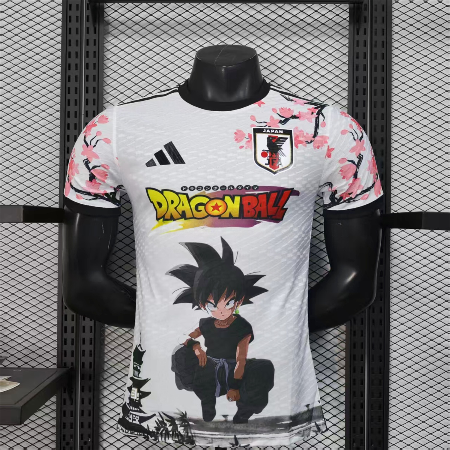Japan 25-26 Dragon Ball Little Goku White Special Jersey - Player Version - Unitedfutballjersey
