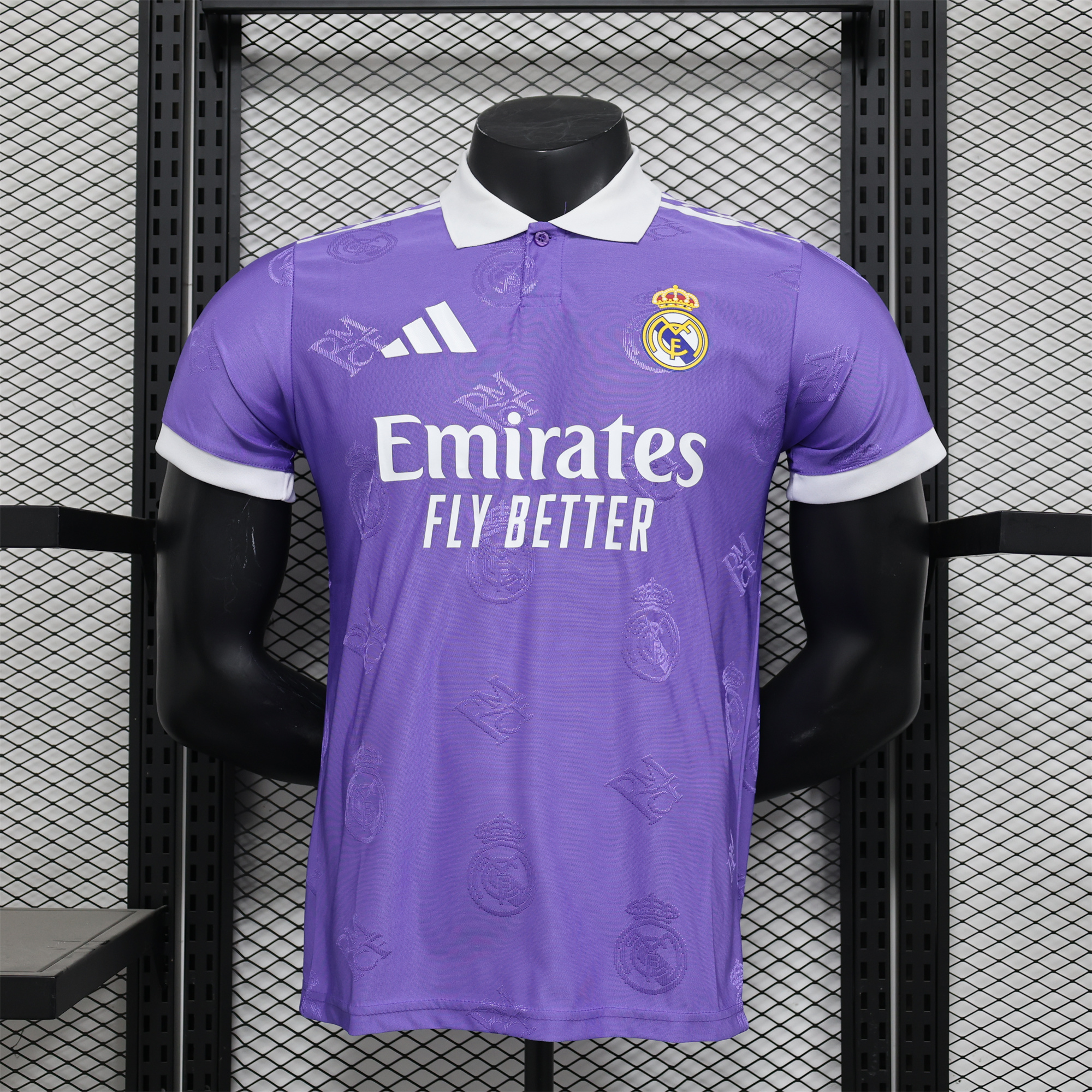 Real Madrid 24-25 Purple LOGO Special Edition Jersey - Player Version - Unitedfutballjersey