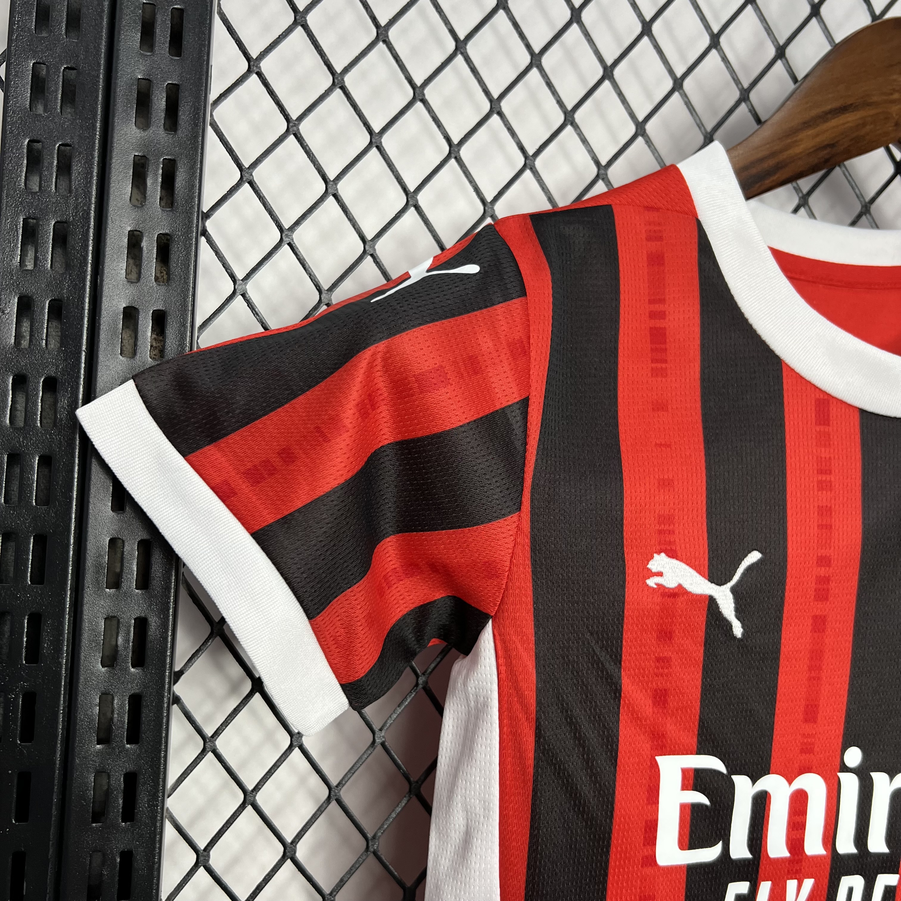 AC Milan 24-25 Home Stadium Kids Kit - Unitedfutballjersey