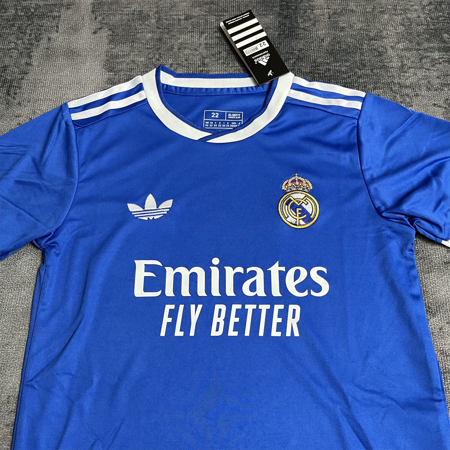 Real Madrid 25-26 Third Blue Trefoil Kids Kit - Unitedfutballjersey