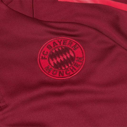 Bayern Munich 24-25 Kids Long Sleeve Training Set - Deep Red - Unitedfutballjersey