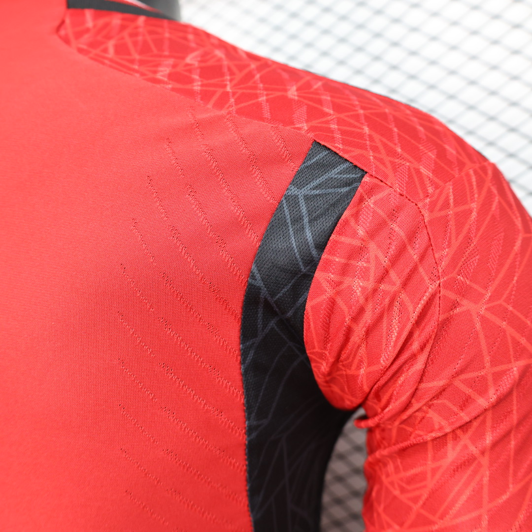 Manchester United 23-24 Home Long Sleeve Jersey - Player Version - Unitedfutballjersey