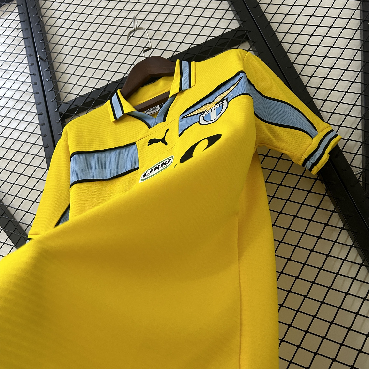 Retro Lazio 98-99 Yellow Away Jersey - Unitedfutballjersey