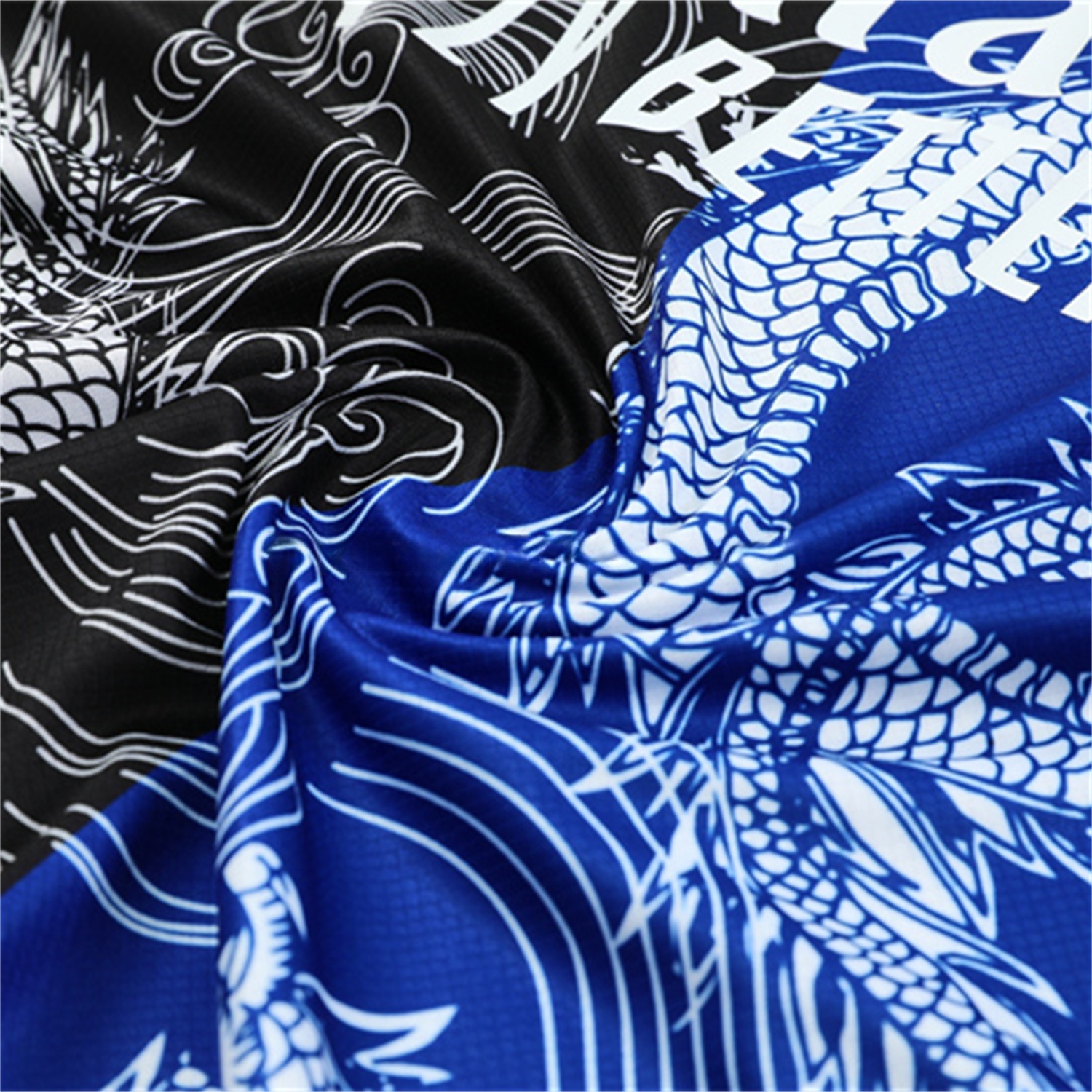 Real Madrid 25-26 Kid Short-Sleeve Training Set - Blue Black Dragon Top & Black Shorts - Unitedfutballjersey