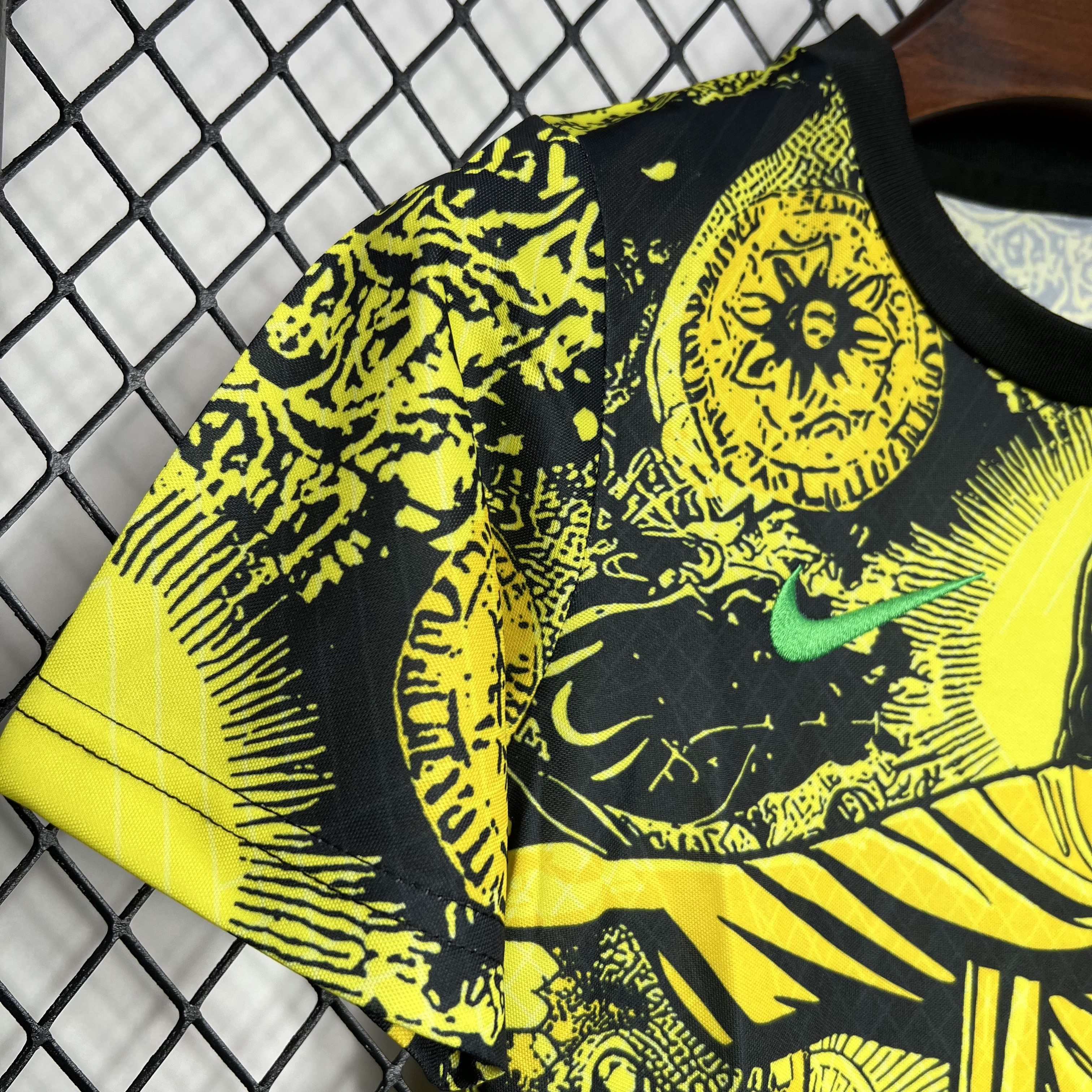 Brazil 2024 Christ the Redeemer Statue Kids Kit - Yellow - Unitedfutballjersey