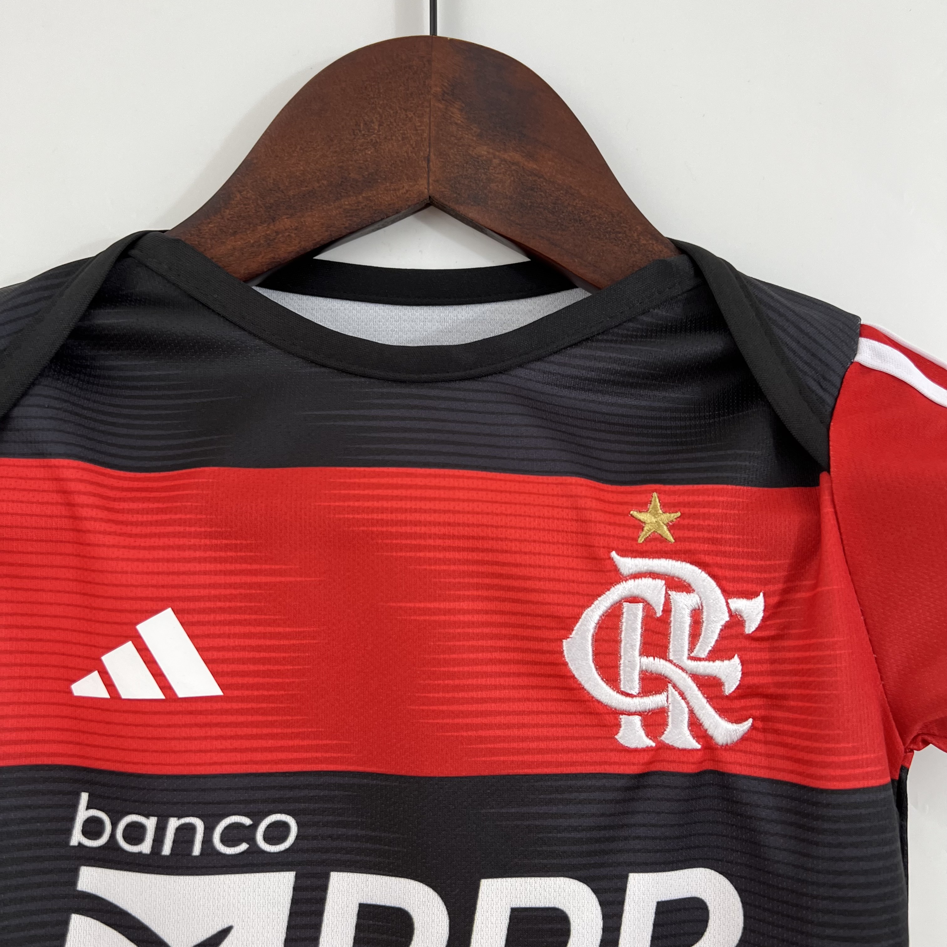 Flamengo 23-24 Home Stadium Baby Crawling Suit - Unitedfutballjersey