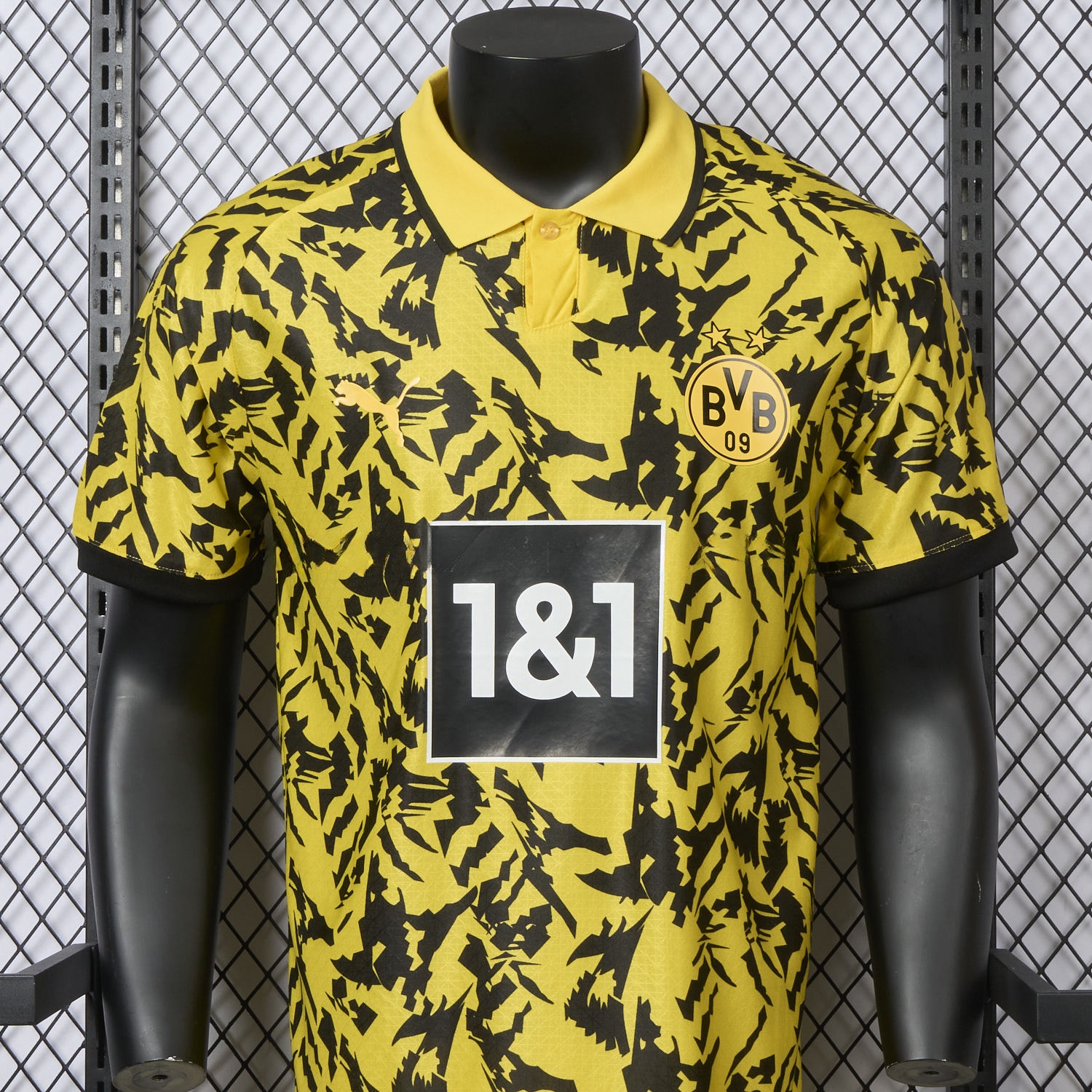 Dortmund 25-26 Black Disordered Texture Yellow Special Jersey - Player Version - Unitedfutballjersey