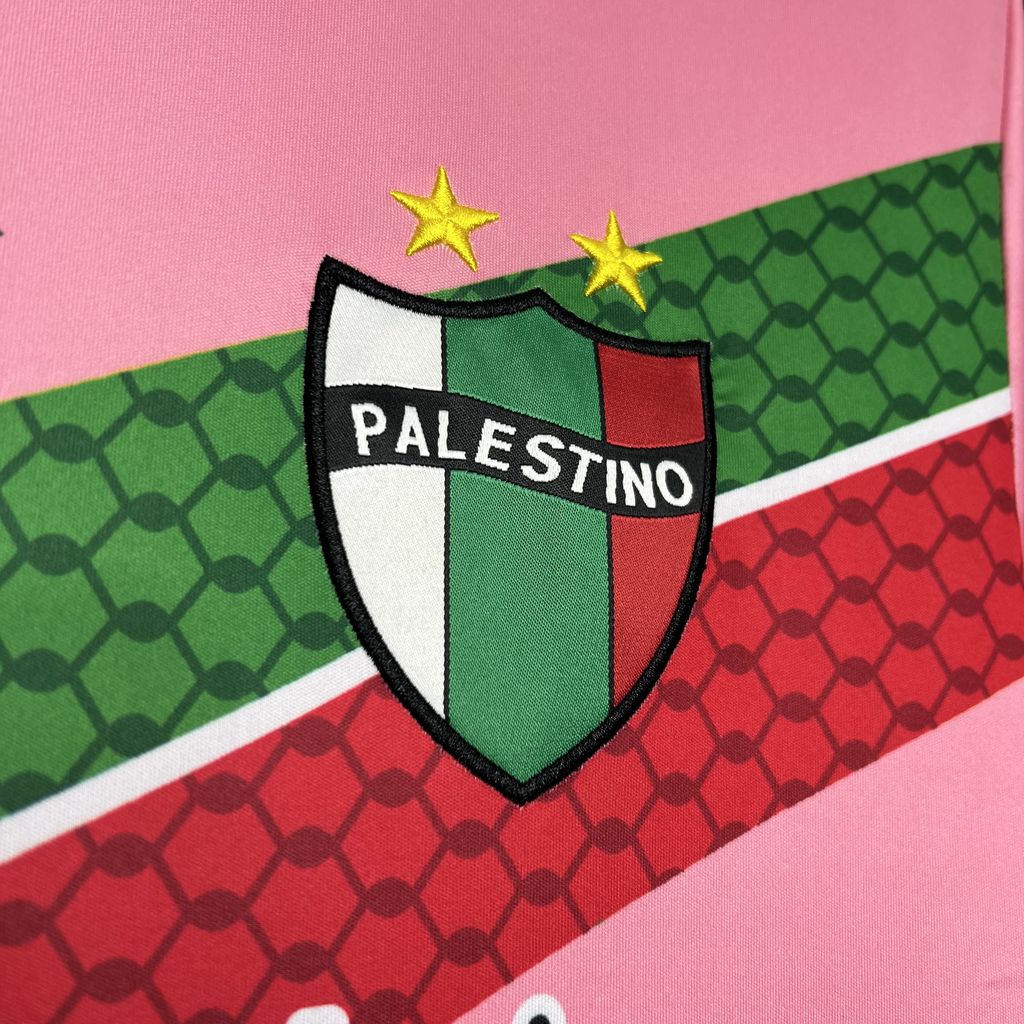 Club Deportivo Palestino 24-25 Pink Graffiti Jersey - Fans Version - Unitedfutballjersey