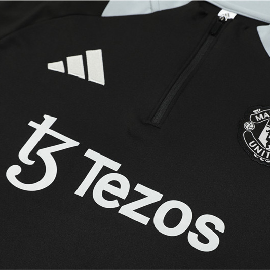 Manchester United 24-25 Long Sleeve Training Set - Black - Unitedfutballjersey
