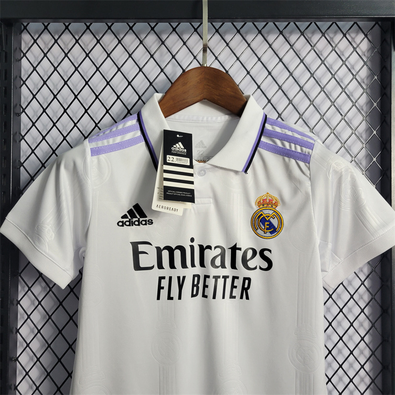 Real Madrid 22-23 Home Kids Kit - Unitedfutballjersey